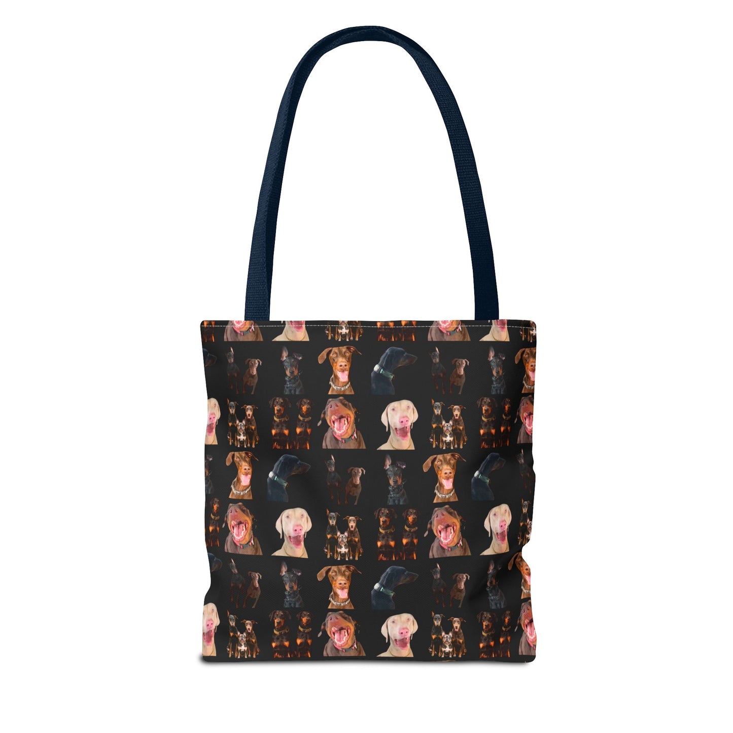 Edition 9 Doberman Model Pattern Black Tote Bag