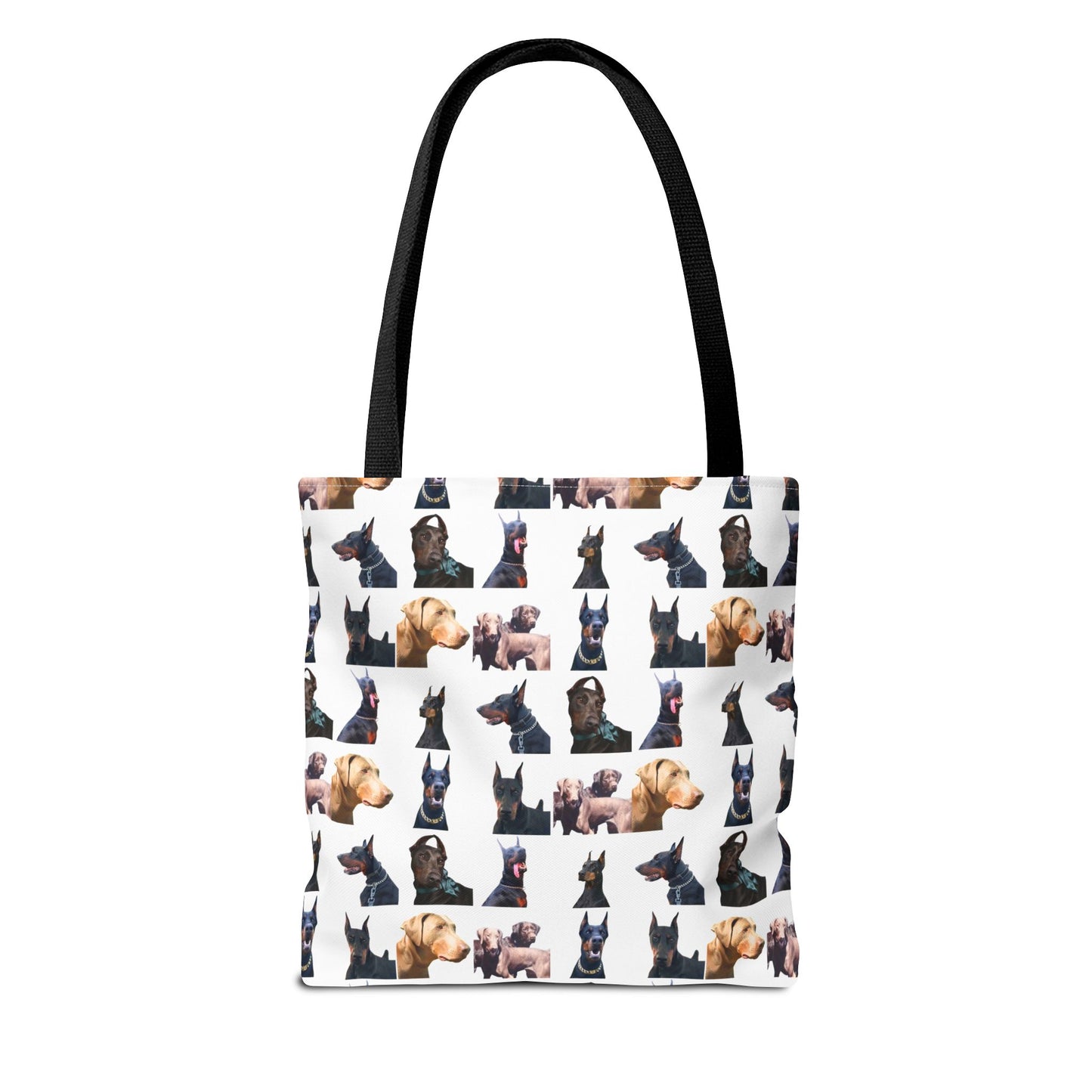 Edition 8 Doberman Model Pattern White Tote Bag