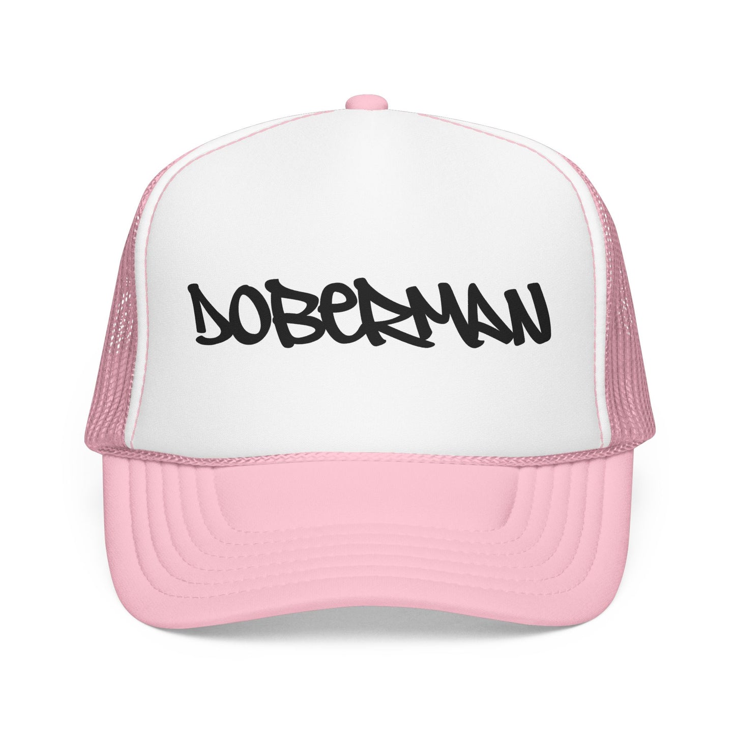 Doberman Graffiti Foam Trucker Hat Made in USA
