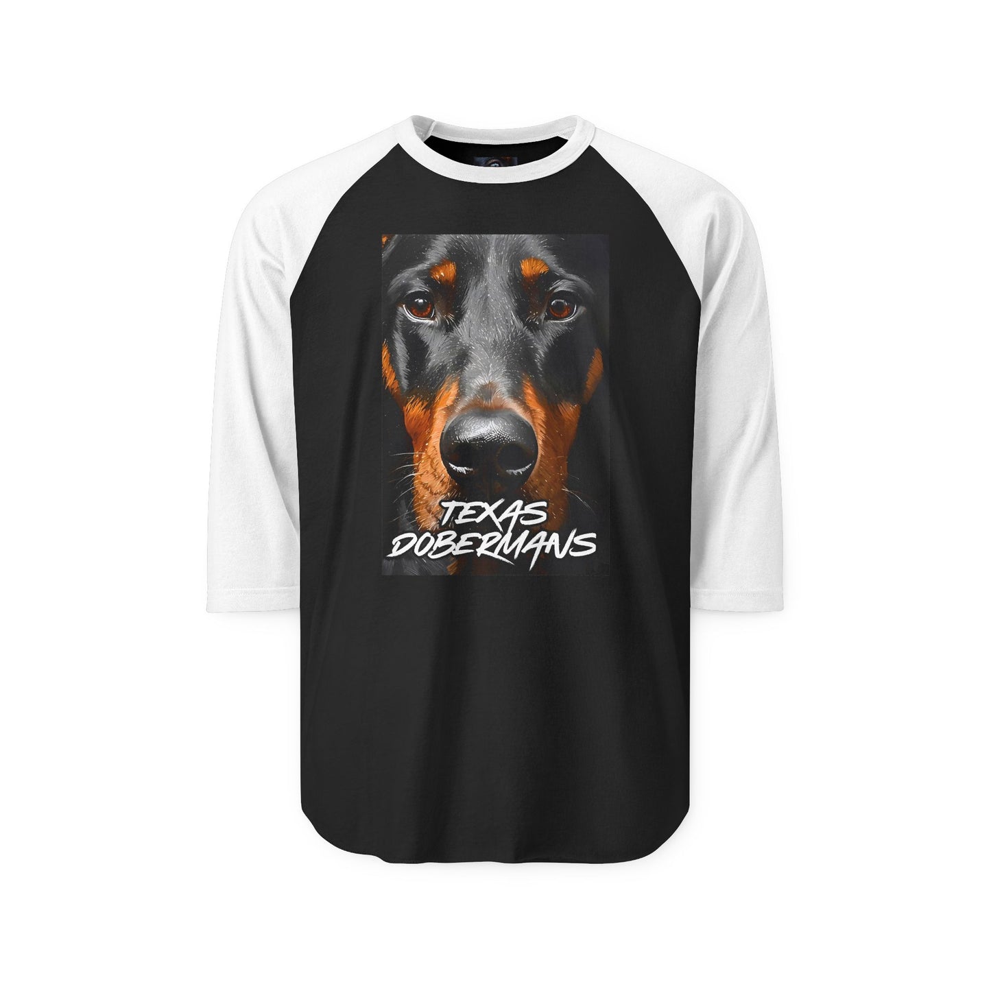 Doberman Texas 1 Unisex Three-Quarter Sleeve Raglan Shirt