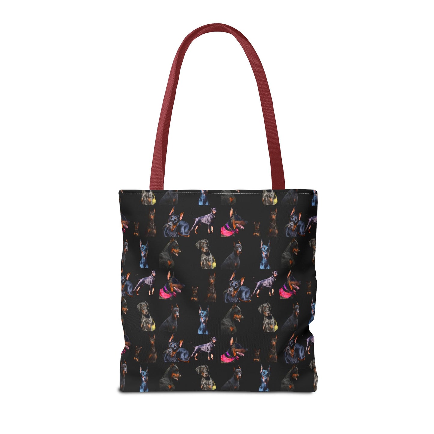 Edition 7 Doberman Model Pattern Black Tote Bag