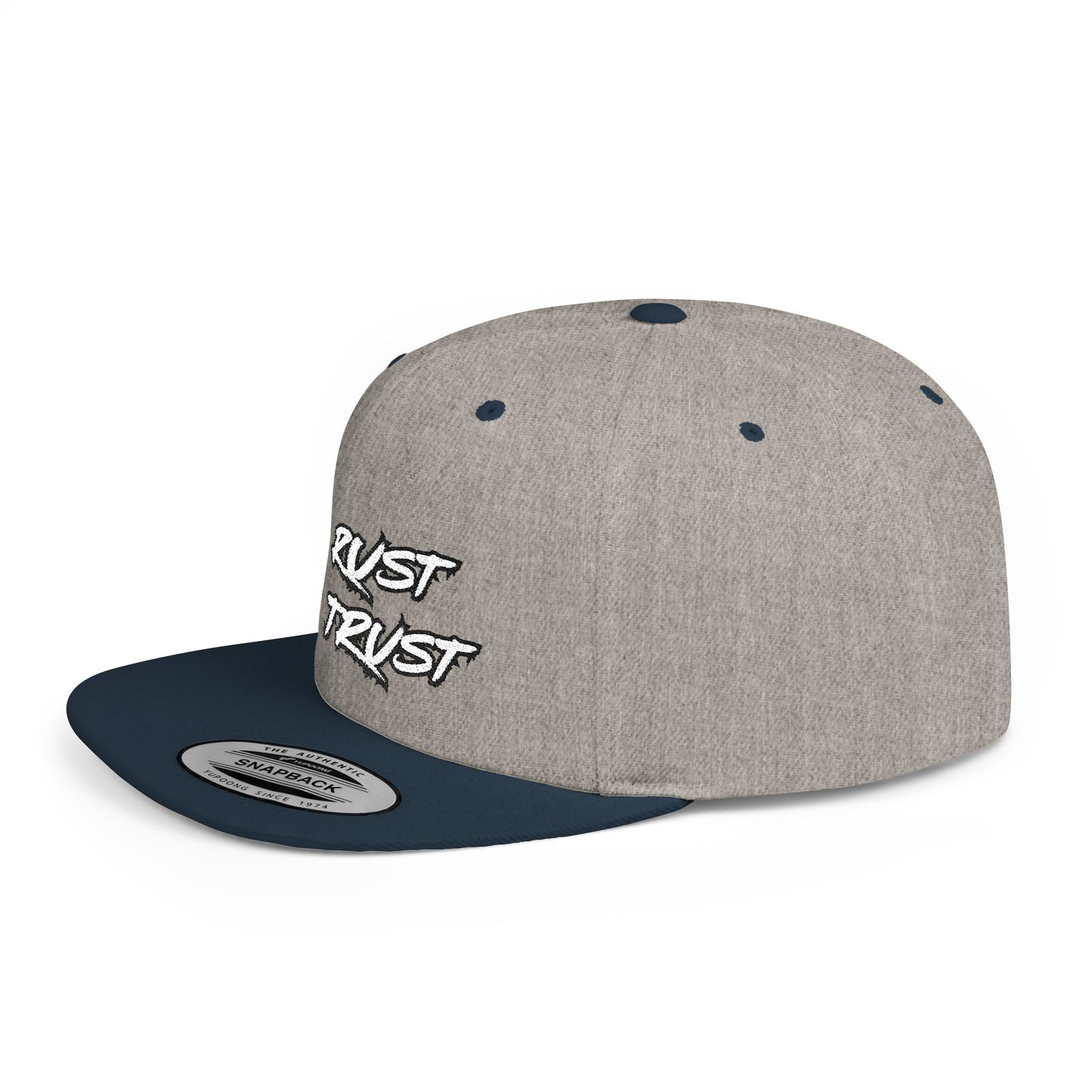 Rust 1 Embroidered Flat Bill Snapback