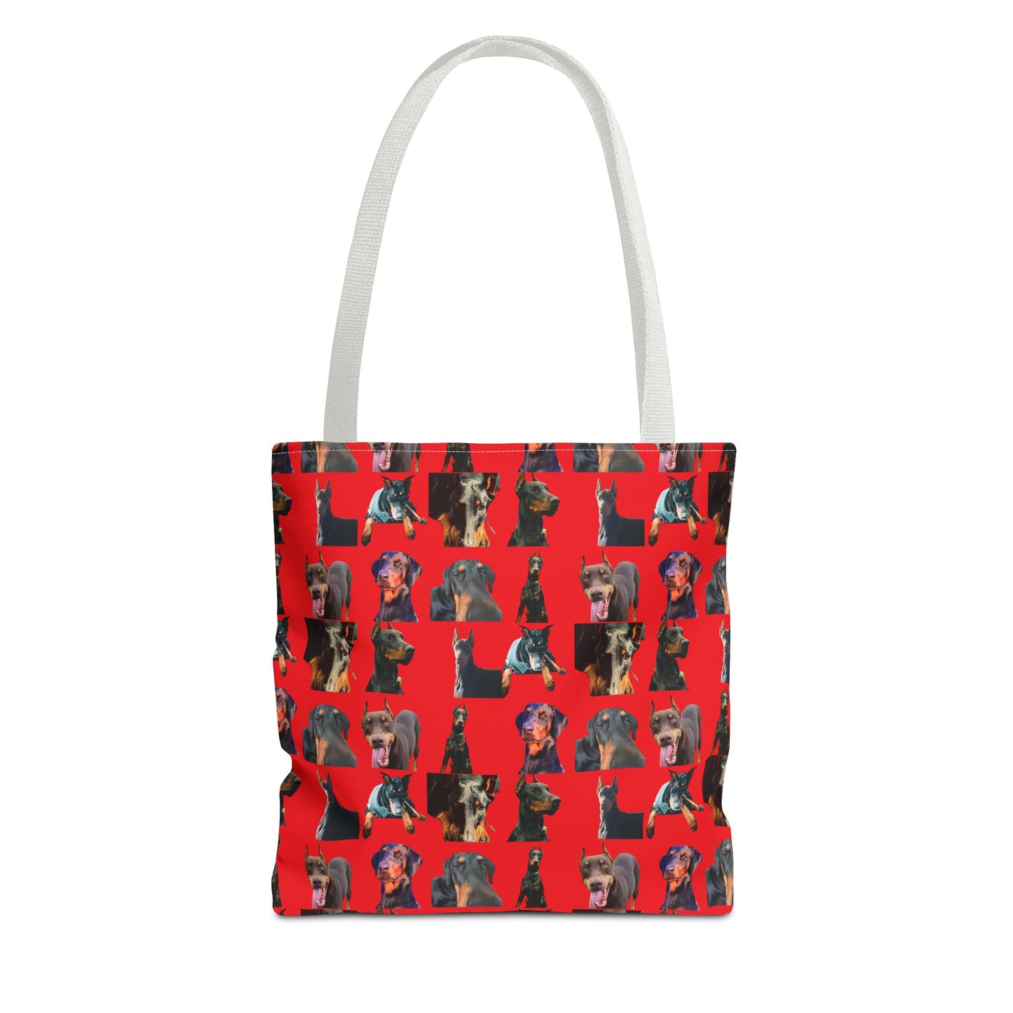Edition 3 Doberman Model Pattern Red Tote Bag