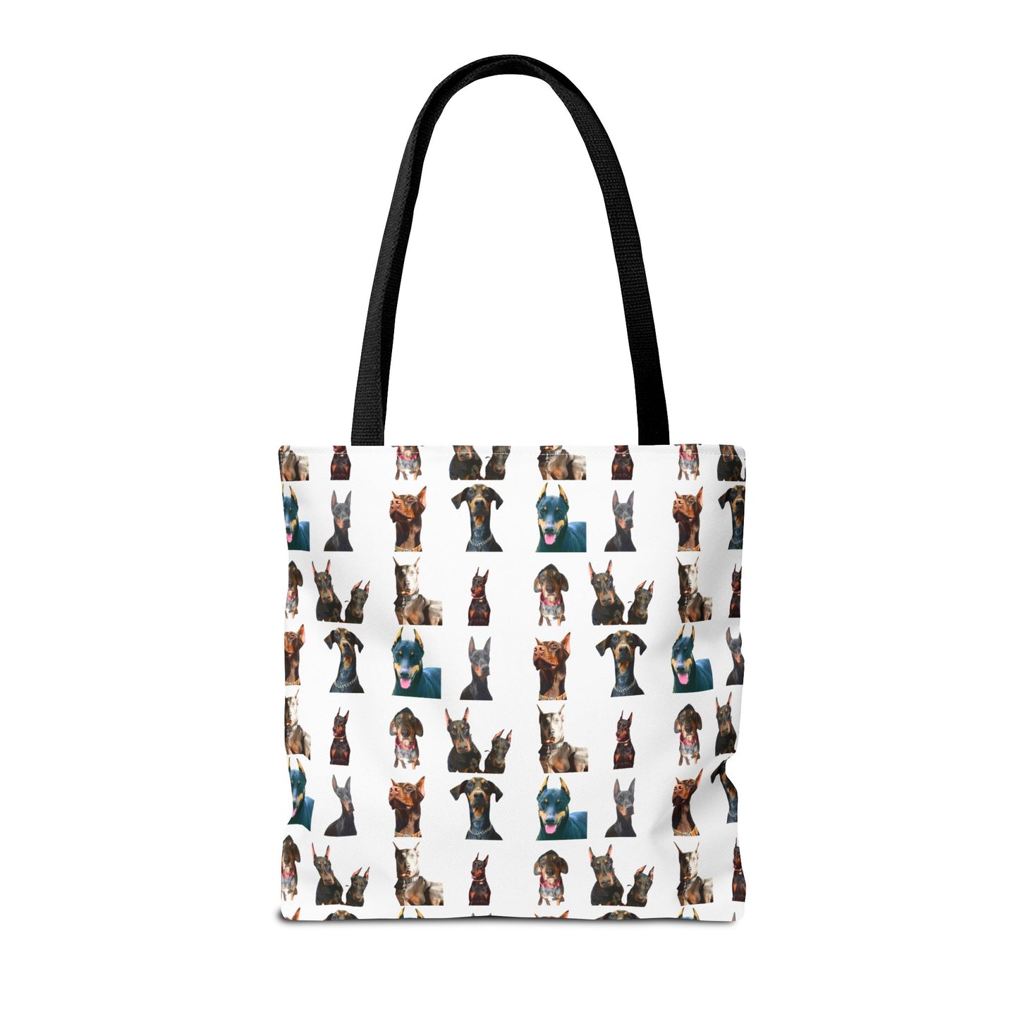 Edition 4 Doberman Model Pattern White Tote Bag