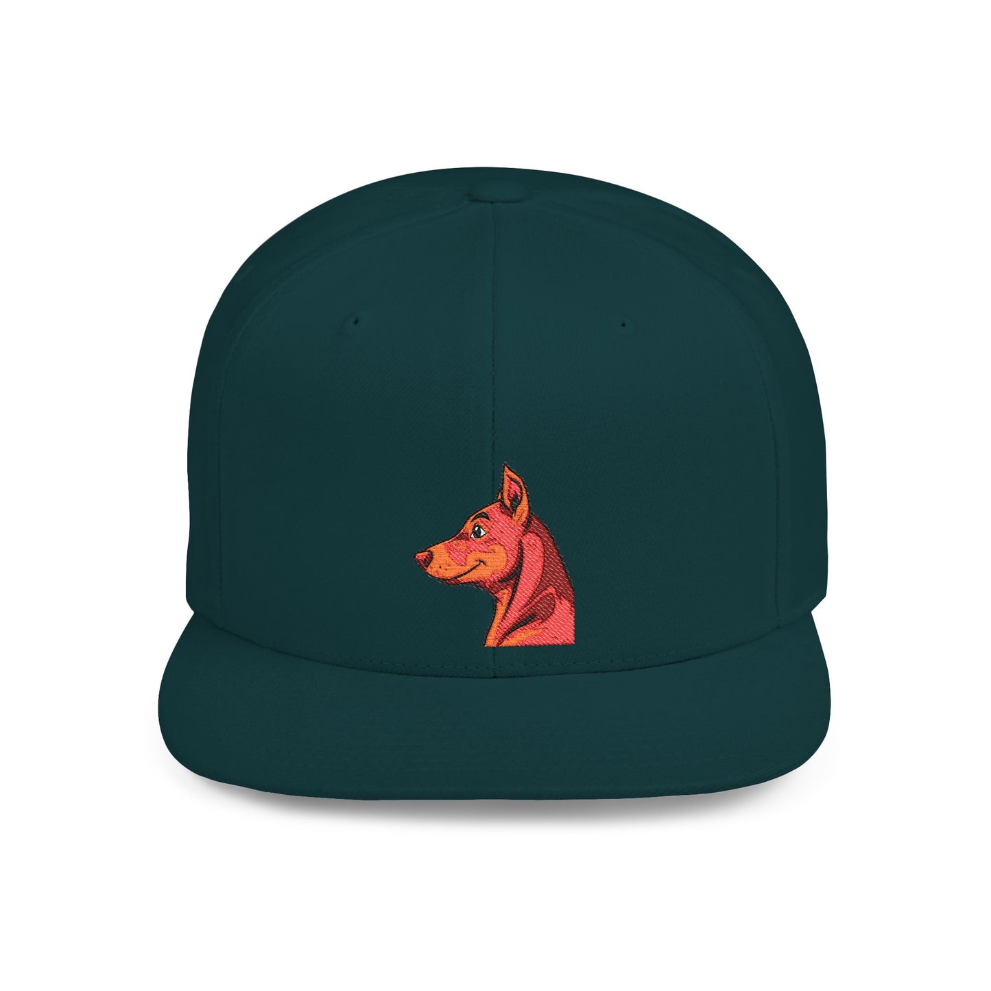 Custom Embroidered Flat Bill Snapback