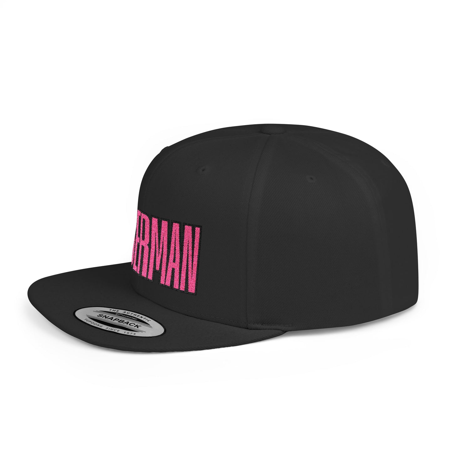 Doberman 6 Embroidered Flat Bill Snapback