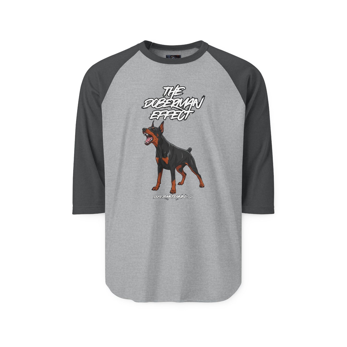Doberman Effect 1 Unisex Three-Quarter Sleeve Raglan Shirt