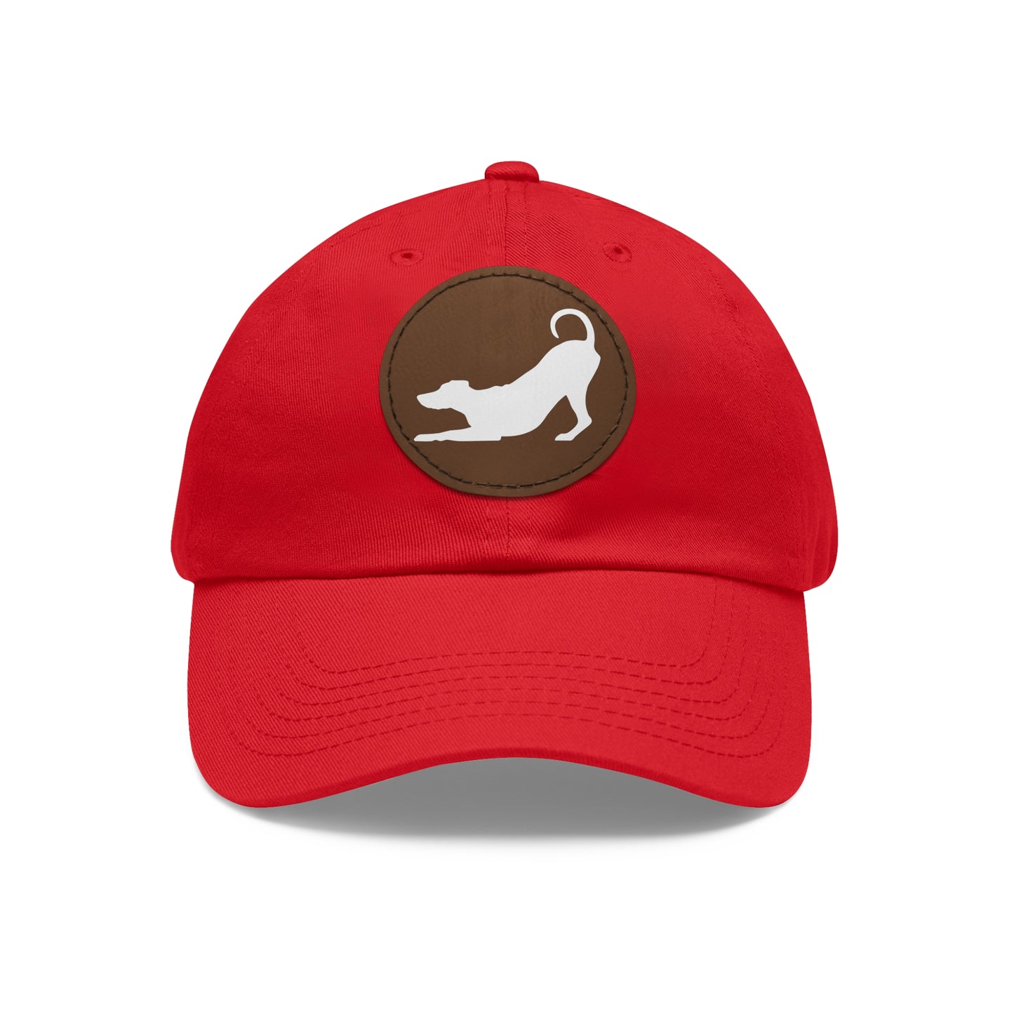 N 2 Dad Hat with Leather Patch (Round)