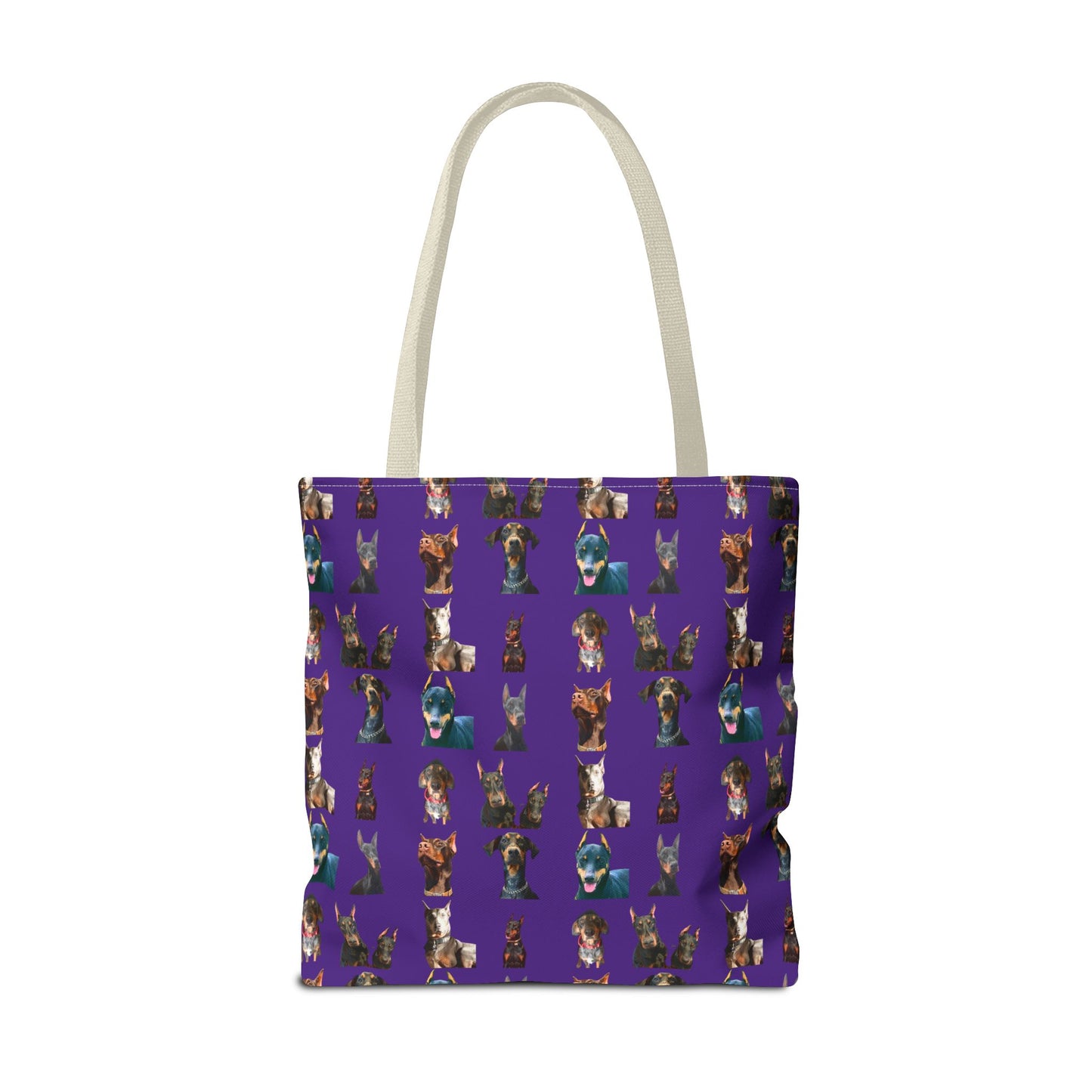Edition 4 Doberman Model Pattern Purple Tote Bag