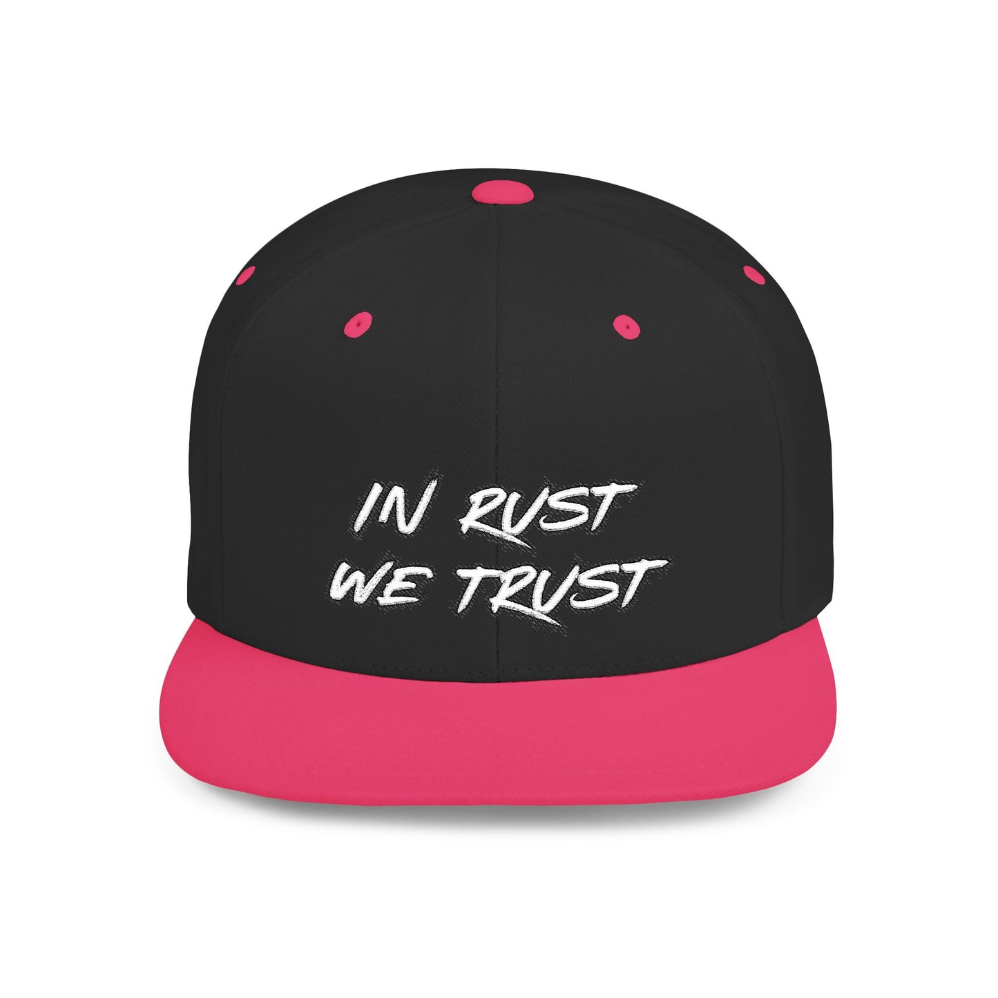 Rust 1 Embroidered Flat Bill Snapback
