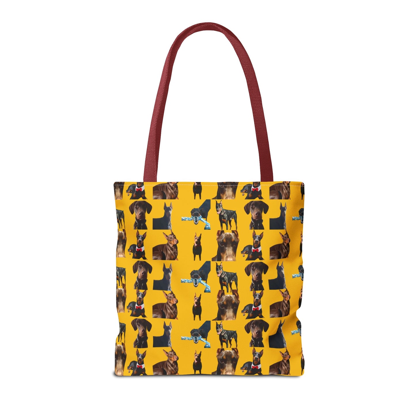 Edition 1 Doberman Model Pattern Yellow Tote Bag