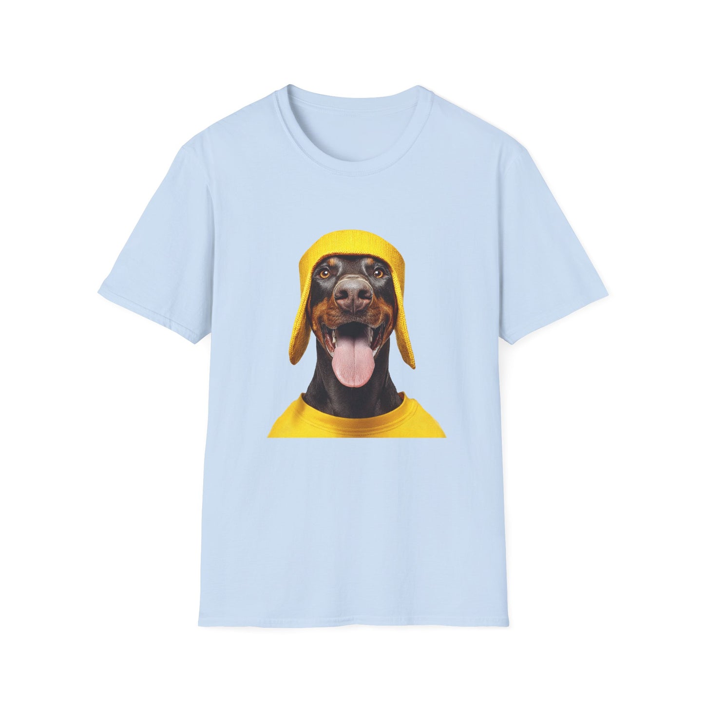 Doberman 3 Portrait T‑Shirt