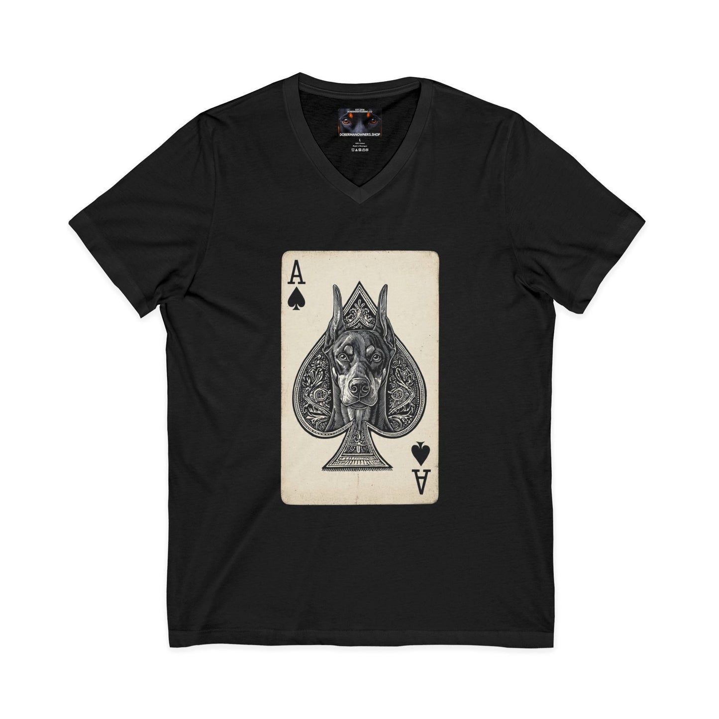 Deck 1 Private Label Unisex Jersey Short Sleeve V-Neck Tee