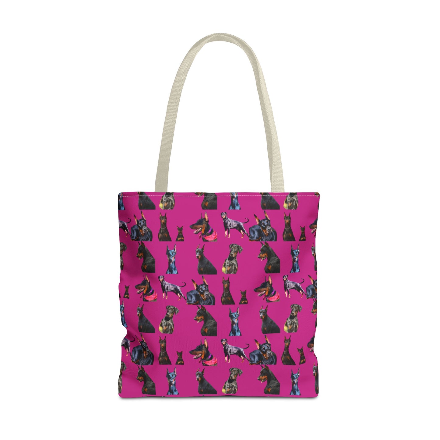 Edition 7 Doberman Model Pattern Pink Tote Bag