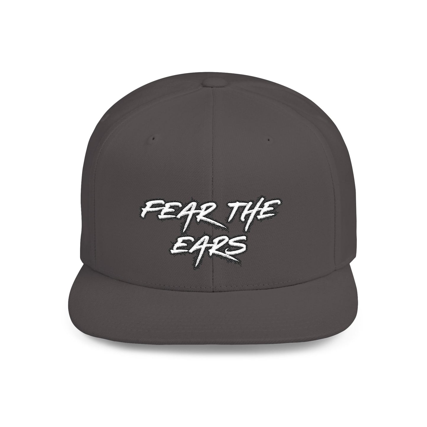 Ears 1 Embroidered Flat Bill Snapback