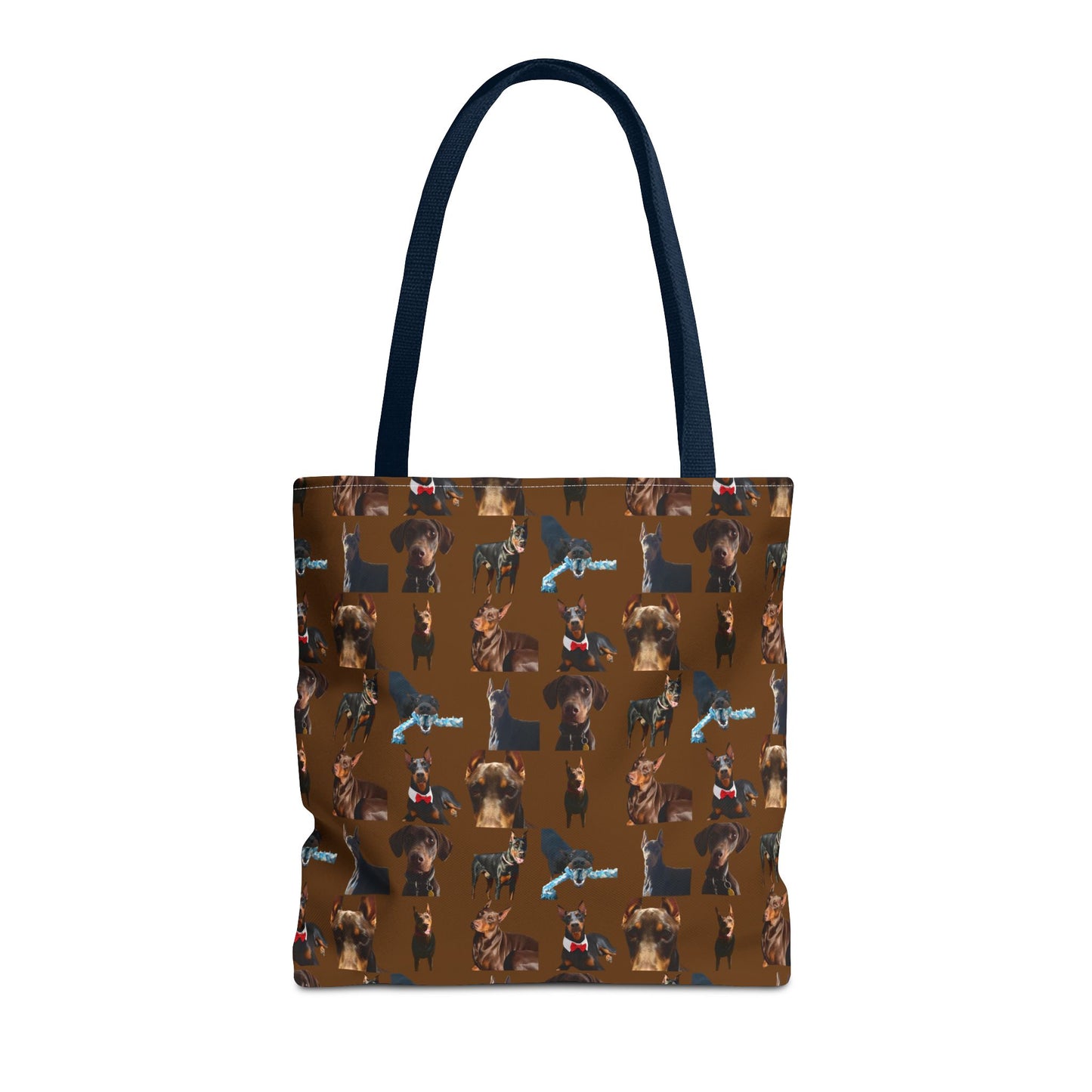 Edition 1 Doberman Model Pattern Brown Tote Bag