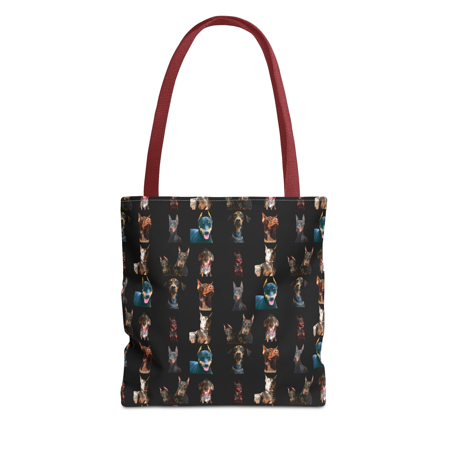 Edition 4 Doberman Model Pattern Black Tote Bag