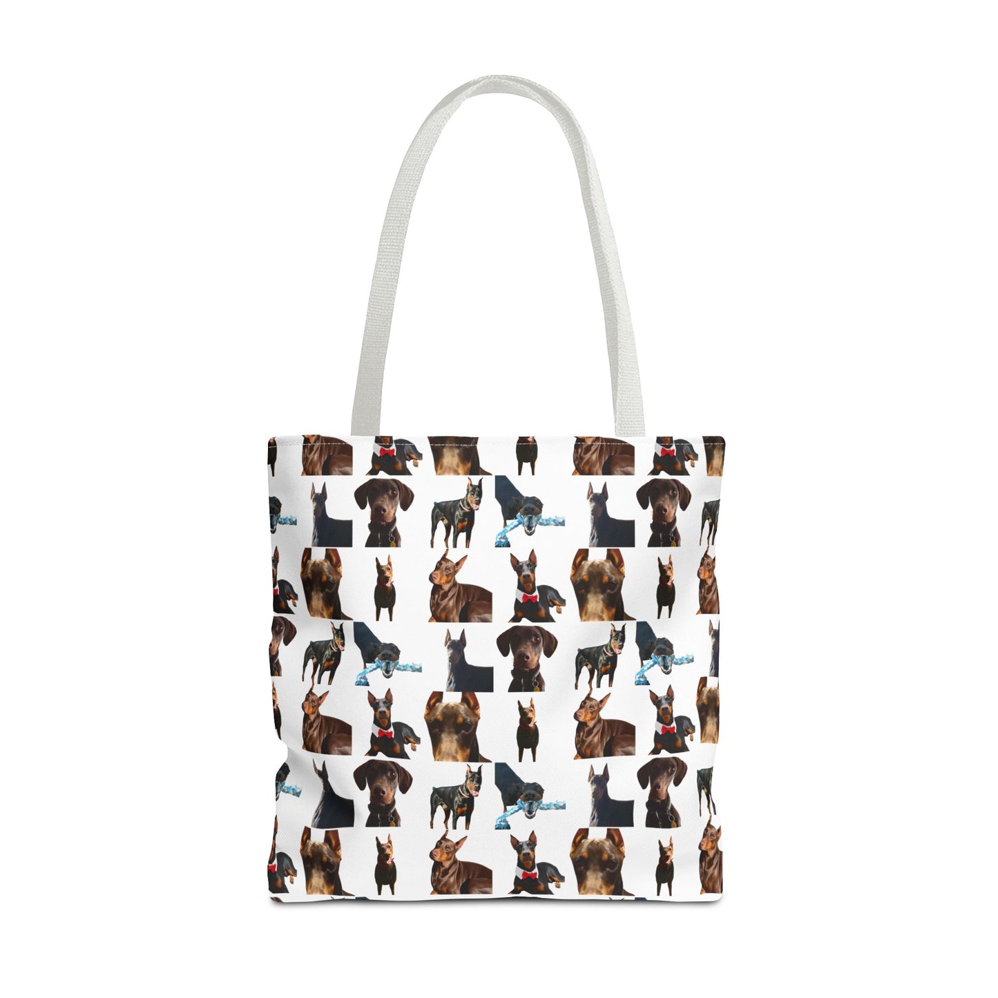 Edition 1 Doberman Model Pattern White Tote Bag