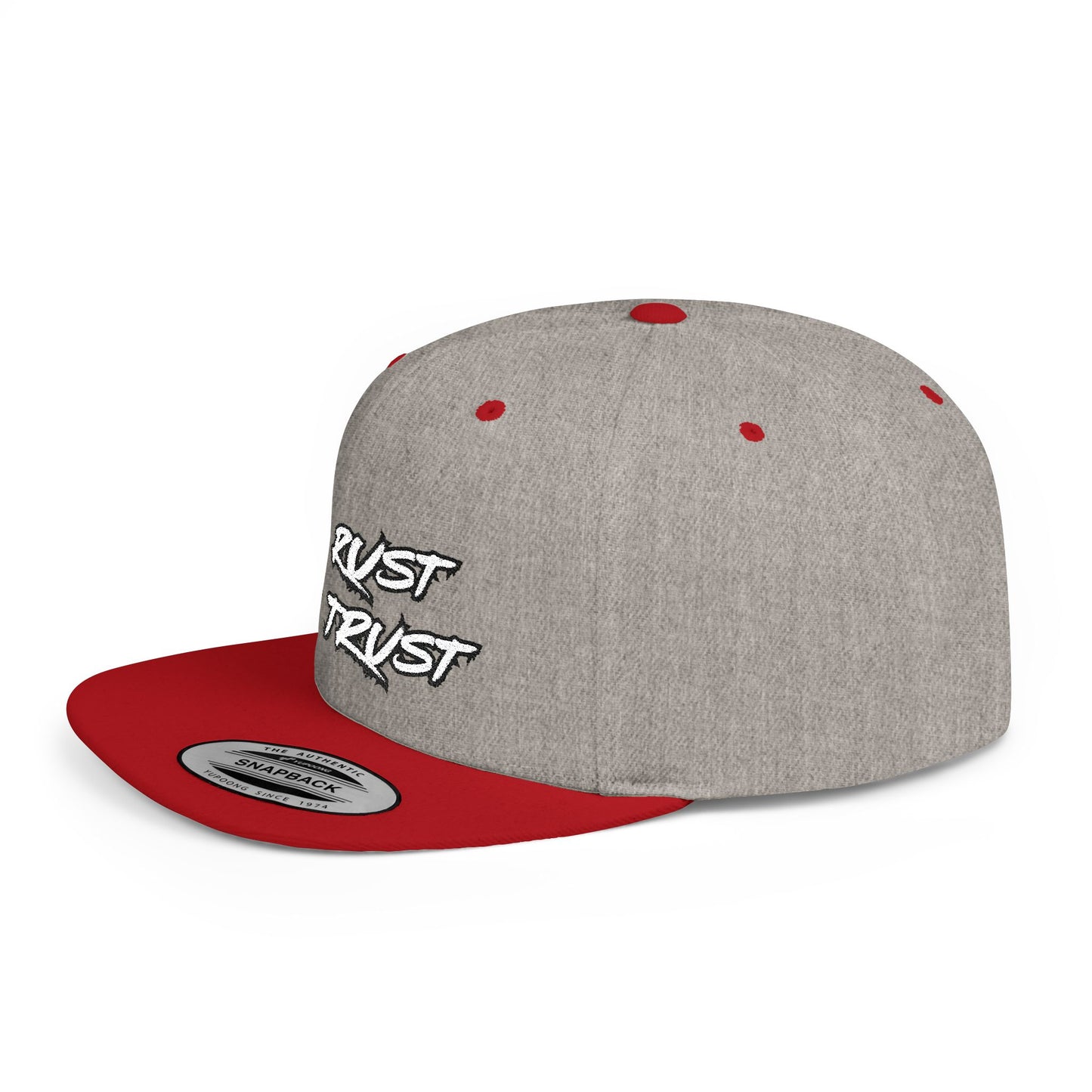 Rust 1 Embroidered Flat Bill Snapback