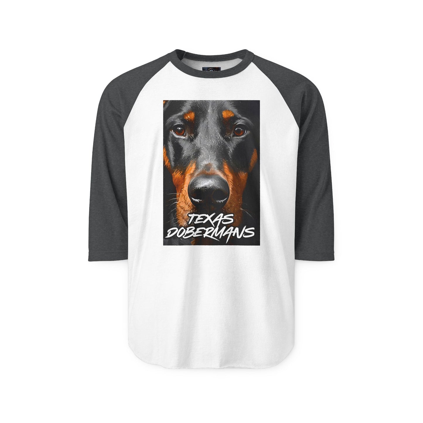 Doberman Texas 1 Unisex Three-Quarter Sleeve Raglan Shirt