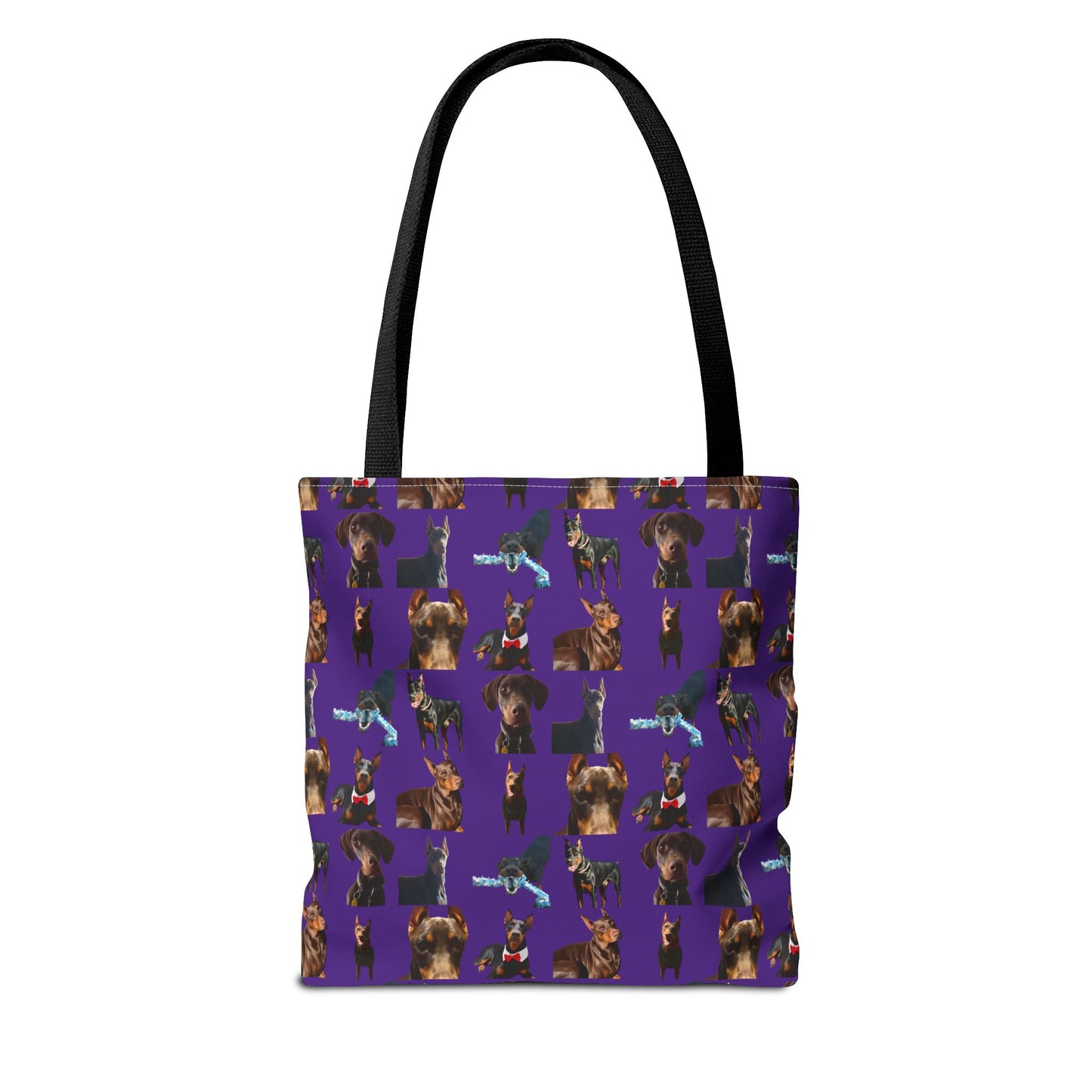 Edition 1 Doberman Model Pattern Purple Tote Bag