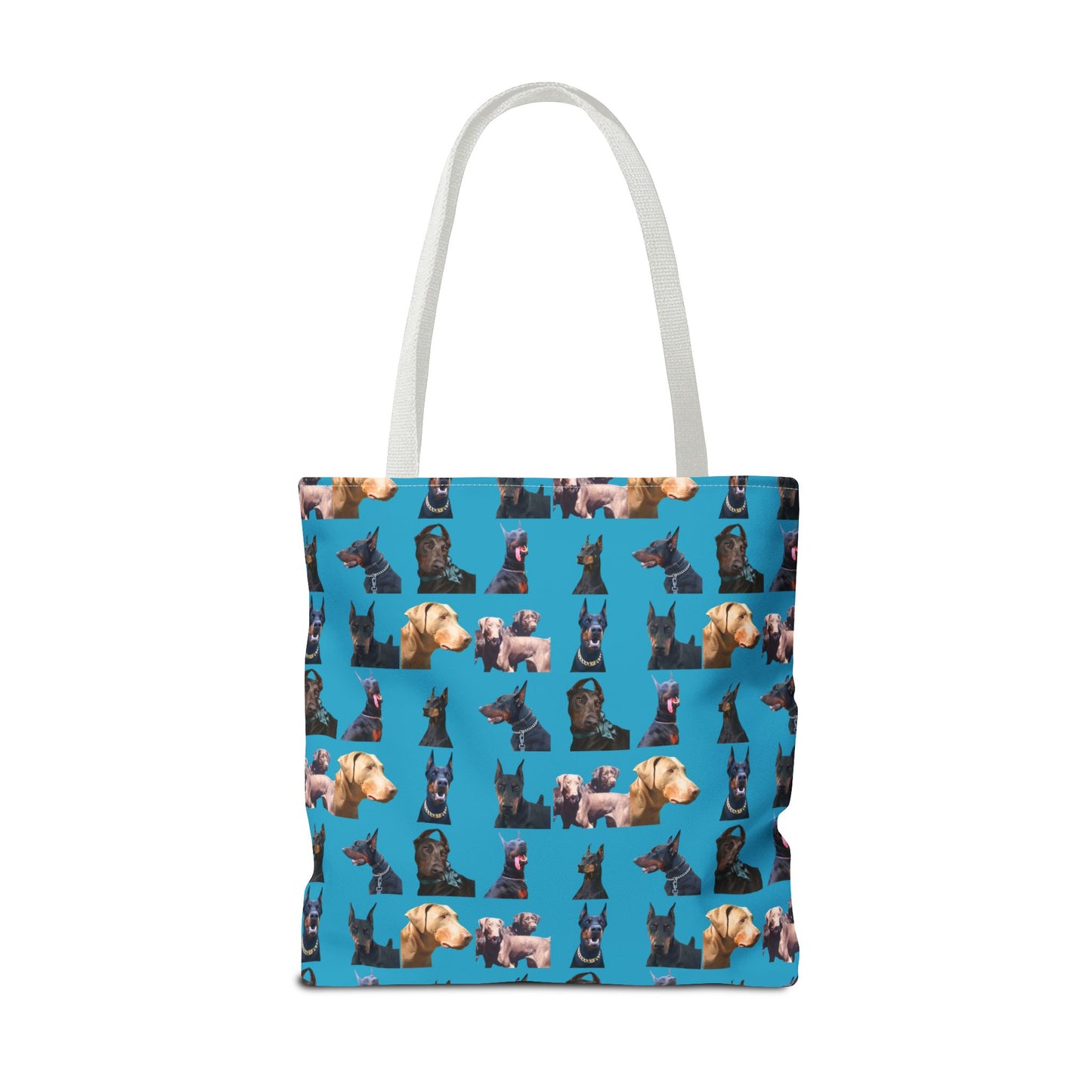 Edition 8 Doberman Model Pattern Turquoise Tote Bag