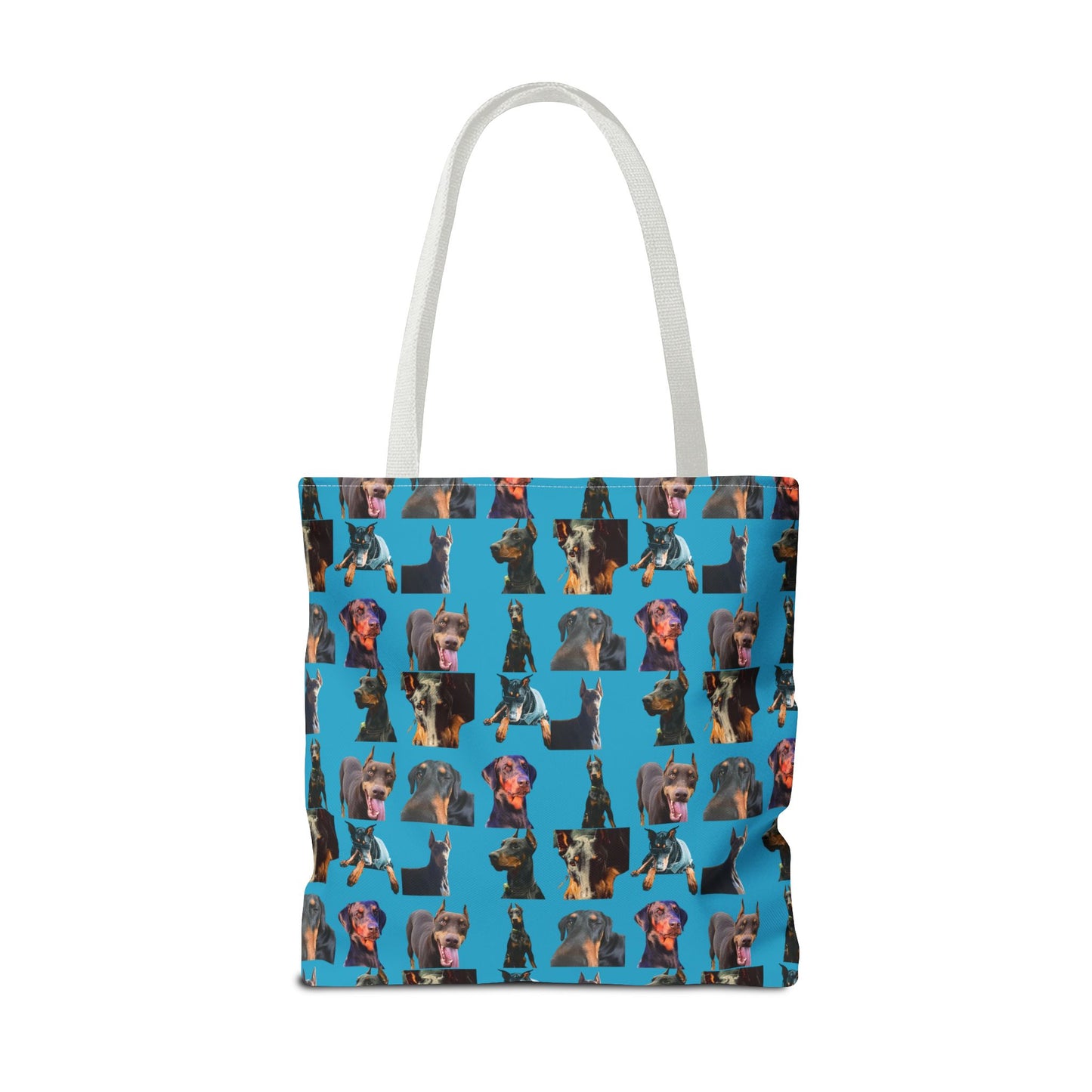 Edition 3 Doberman Model Pattern Turquoise Tote Bag