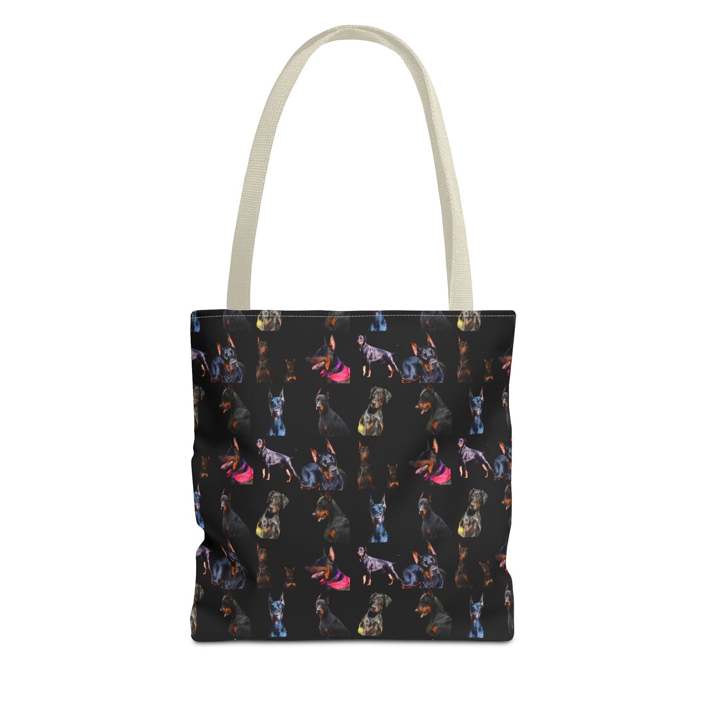 Edition 7 Doberman Model Pattern Black Tote Bag
