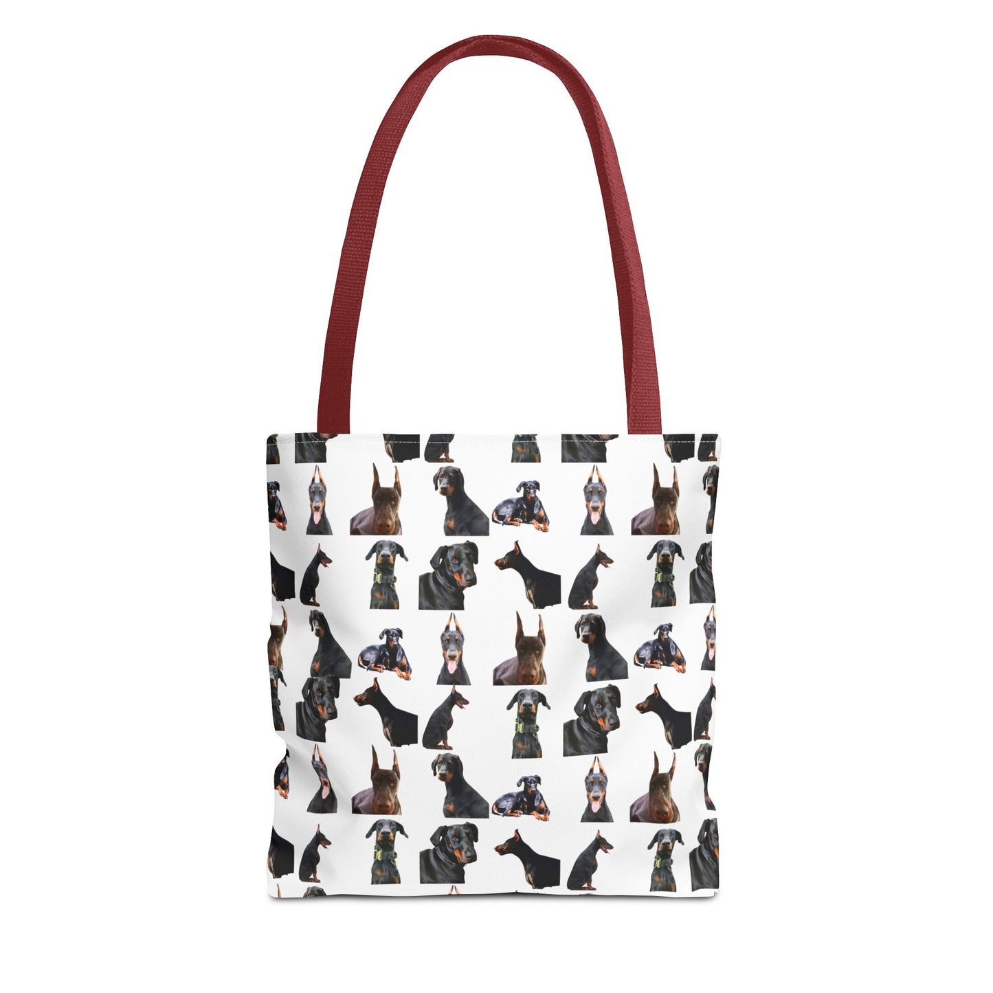 Edition 6 Doberman Model Pattern White Tote Bag