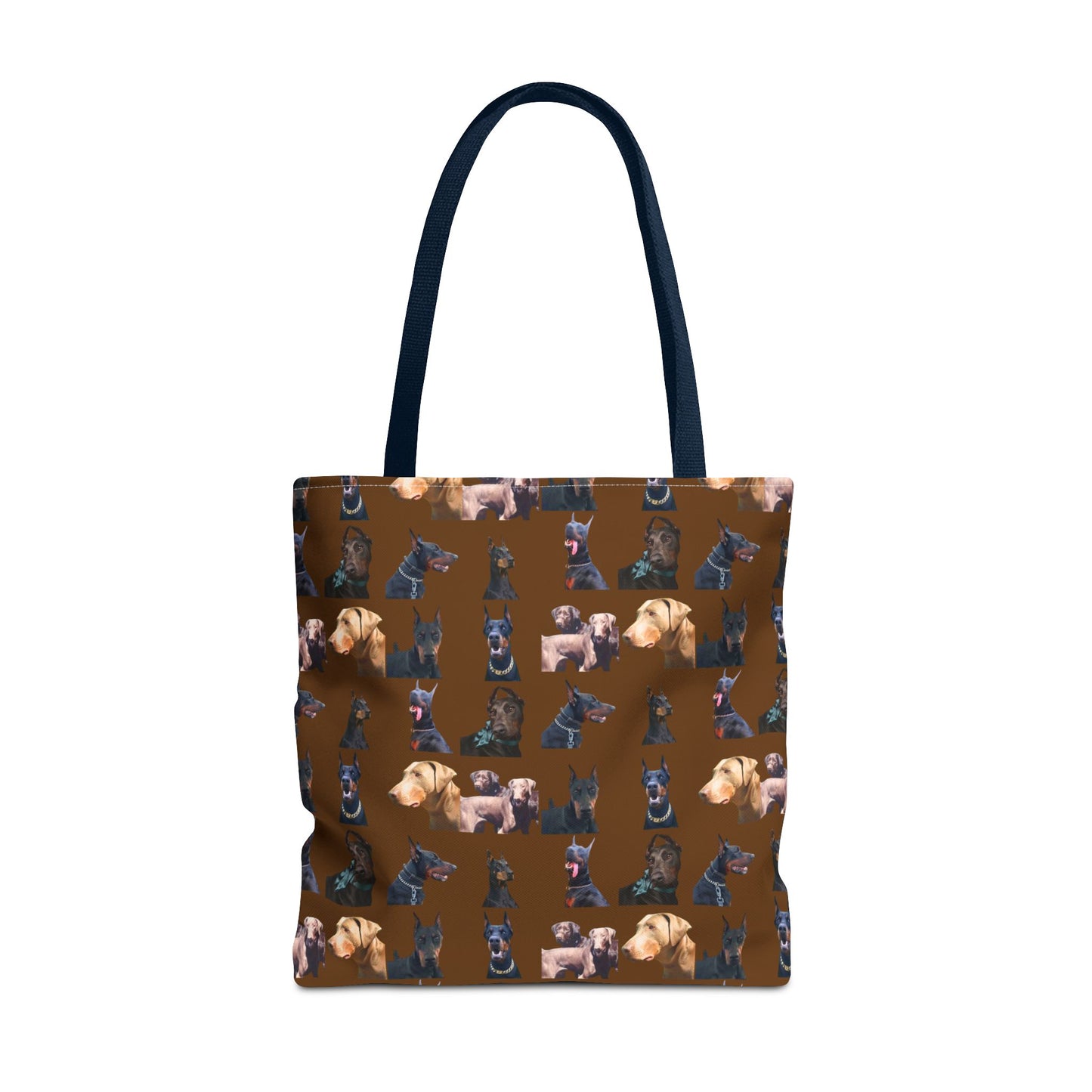 Edition 8 Doberman Model Pattern Brown Tote Bag