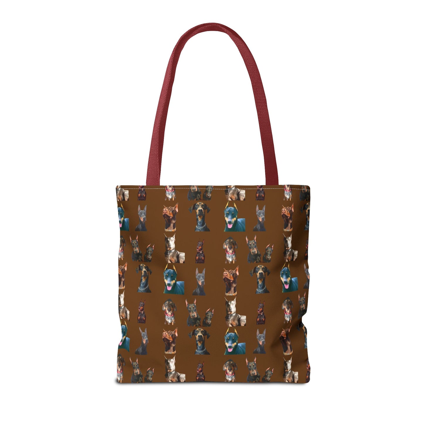 Edition 4 Doberman Model Pattern Brown Tote Bag