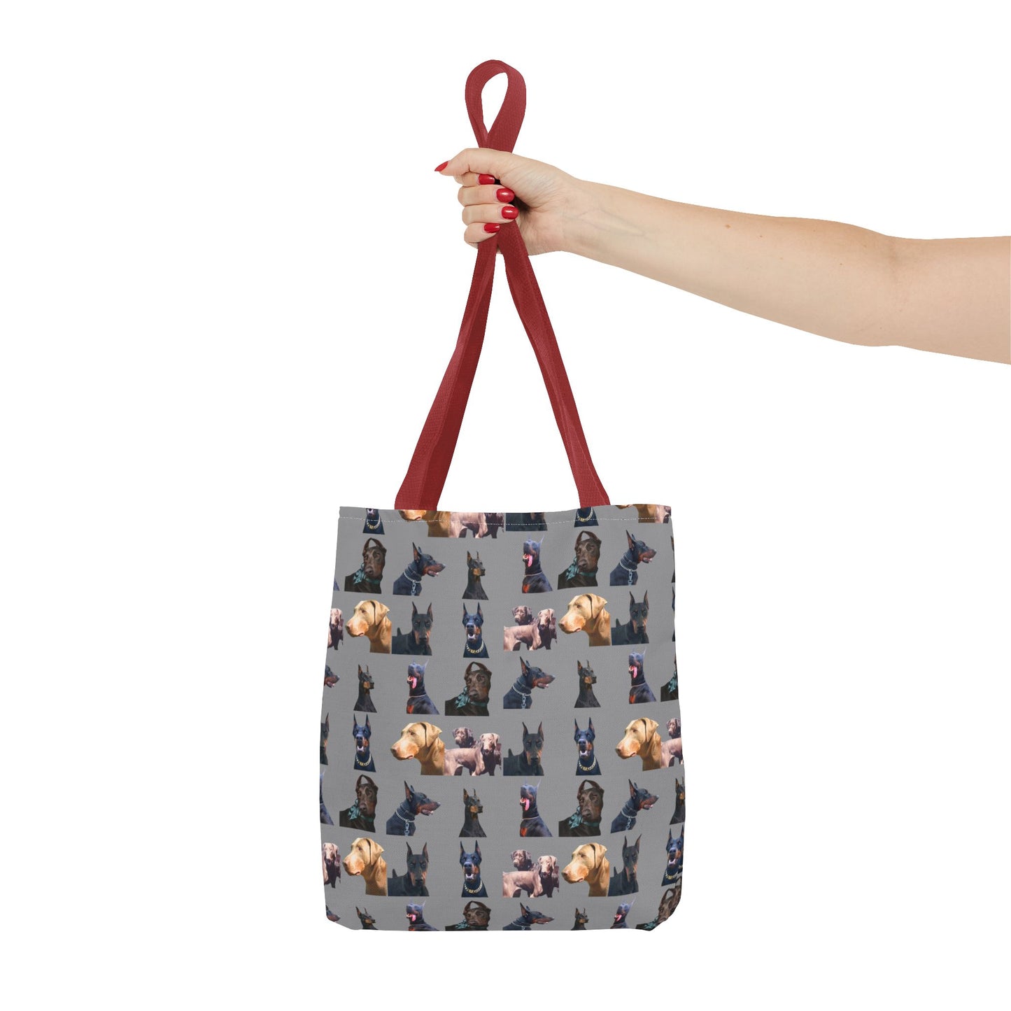 Edition 8 Doberman Model Pattern Gray Tote Bag