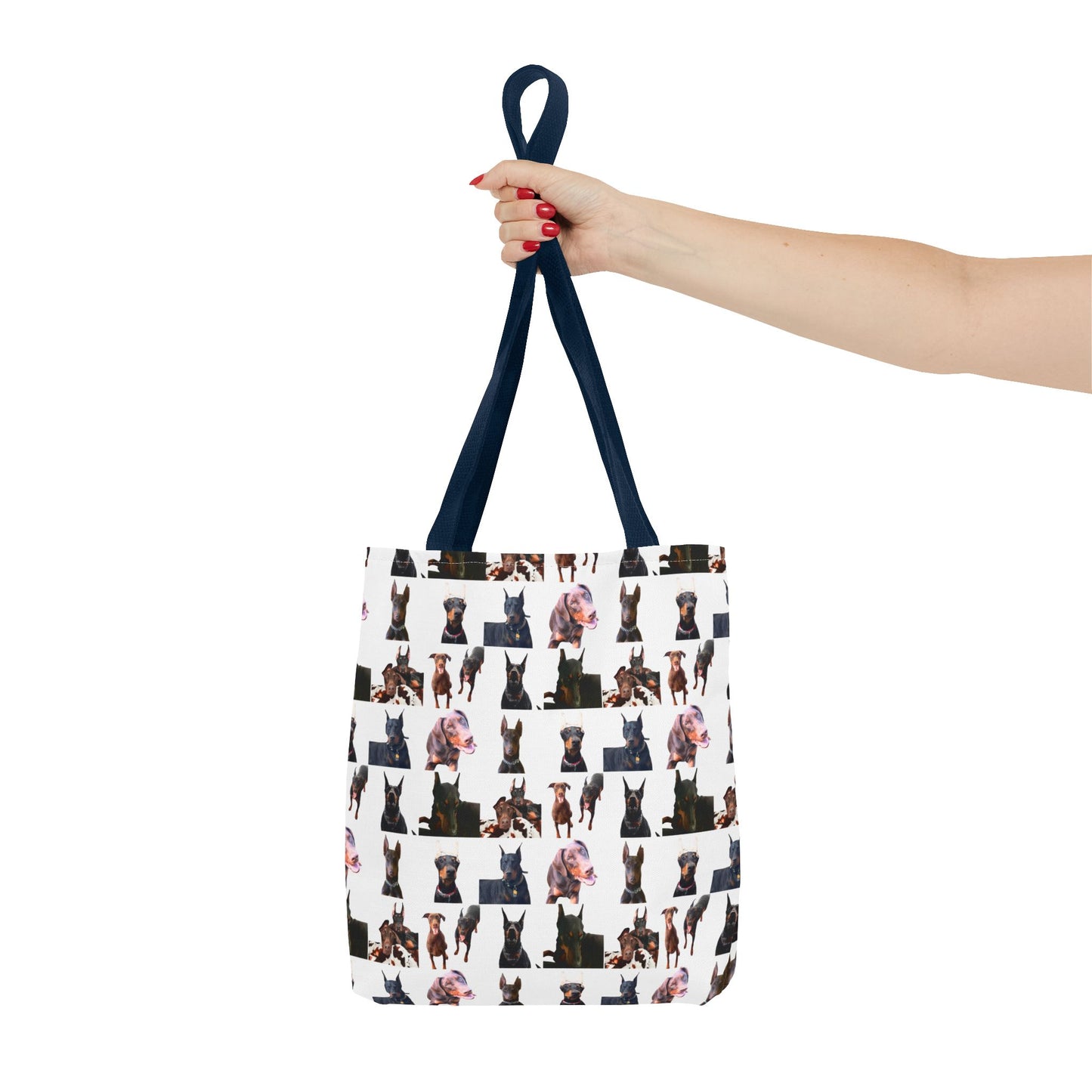 Edition 10 Doberman Model Pattern White Tote Bag
