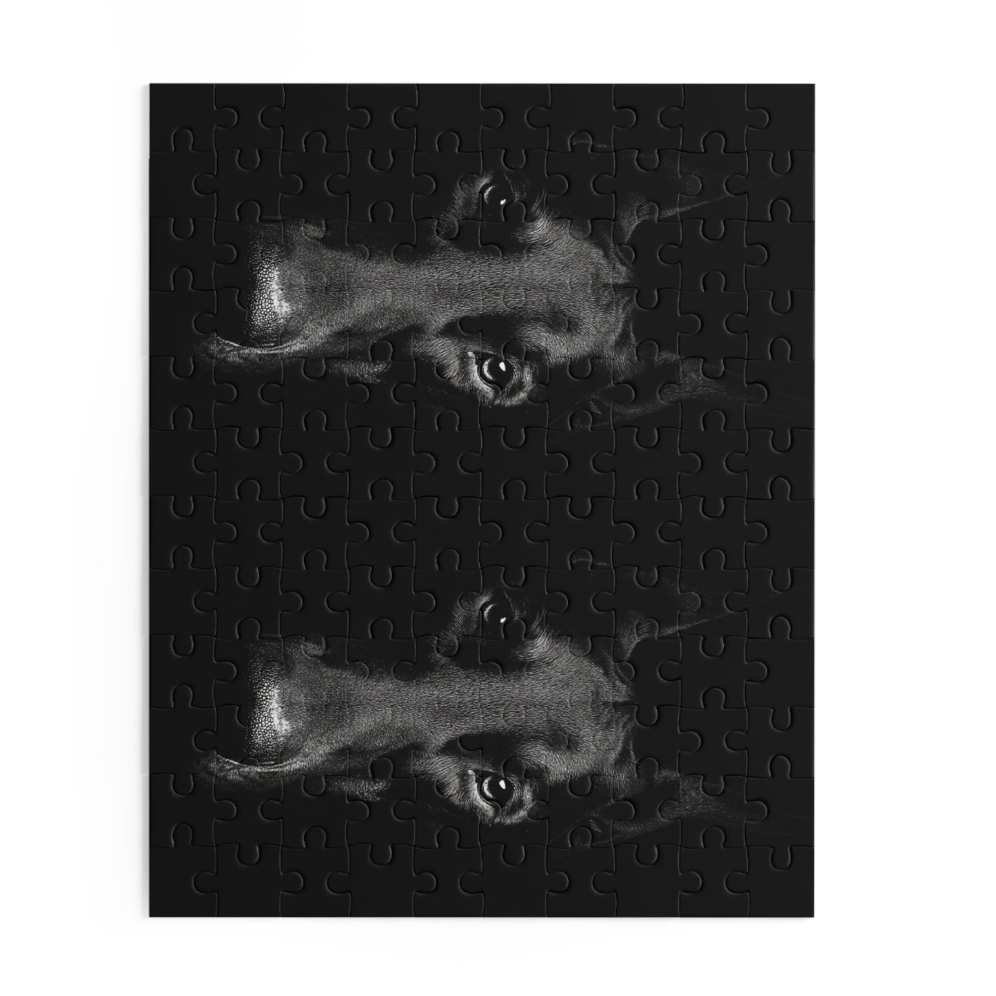 Human Mental Stimulation 1 Puzzle Black Lab Portrait Puzzle 1 Jigsaw (120/252/500 Pieces)