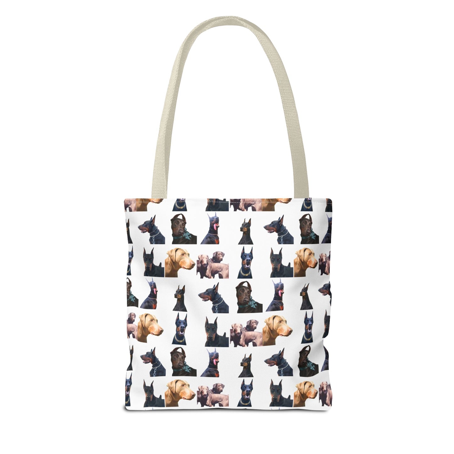 Edition 8 Doberman Model Pattern White Tote Bag