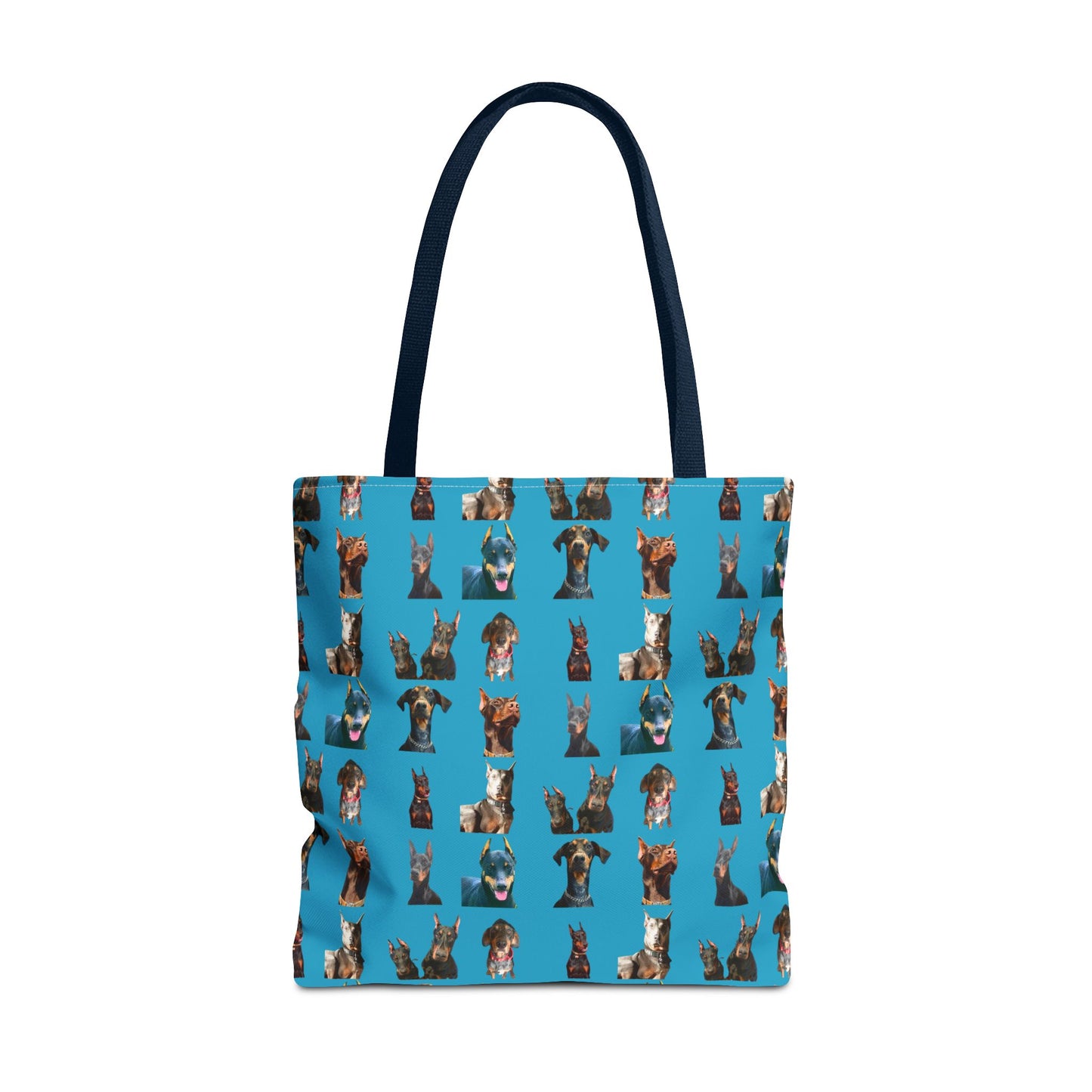 Edition 4 Doberman Model Pattern Turquoise Tote Bag