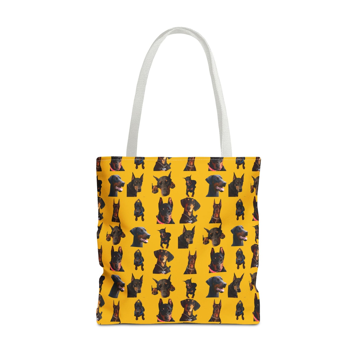 Edition 2 Doberman Model Pattern Yellow Tote Bag