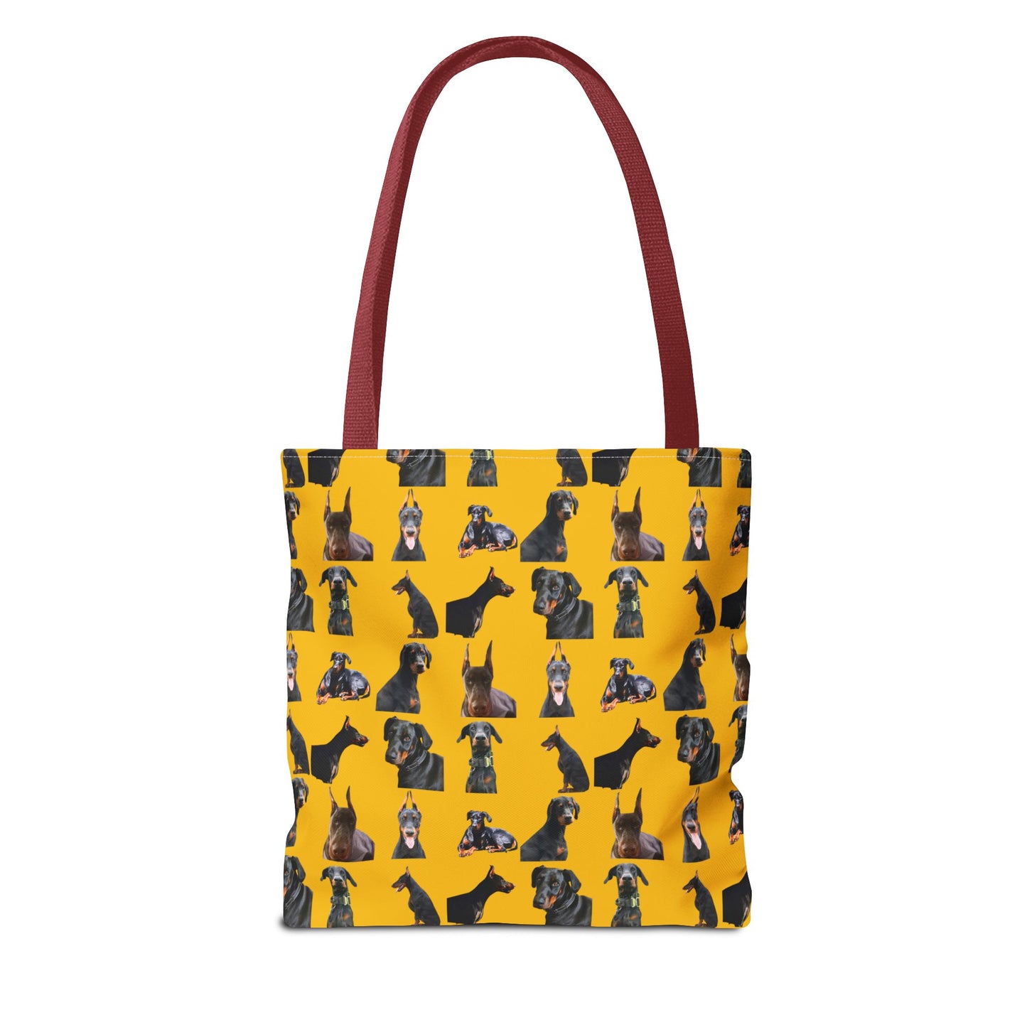 Edition 6 Doberman Model Pattern Yellow Tote Bag