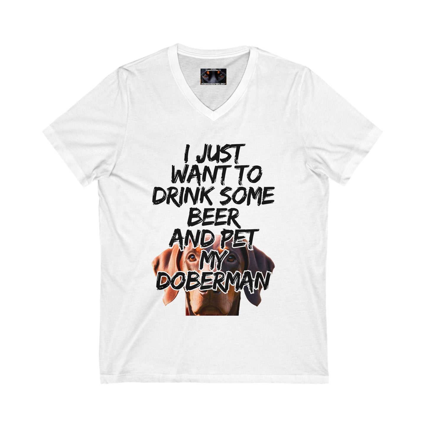 Just 5 Unisex Jersey Short Sleeve V-Neck Tee