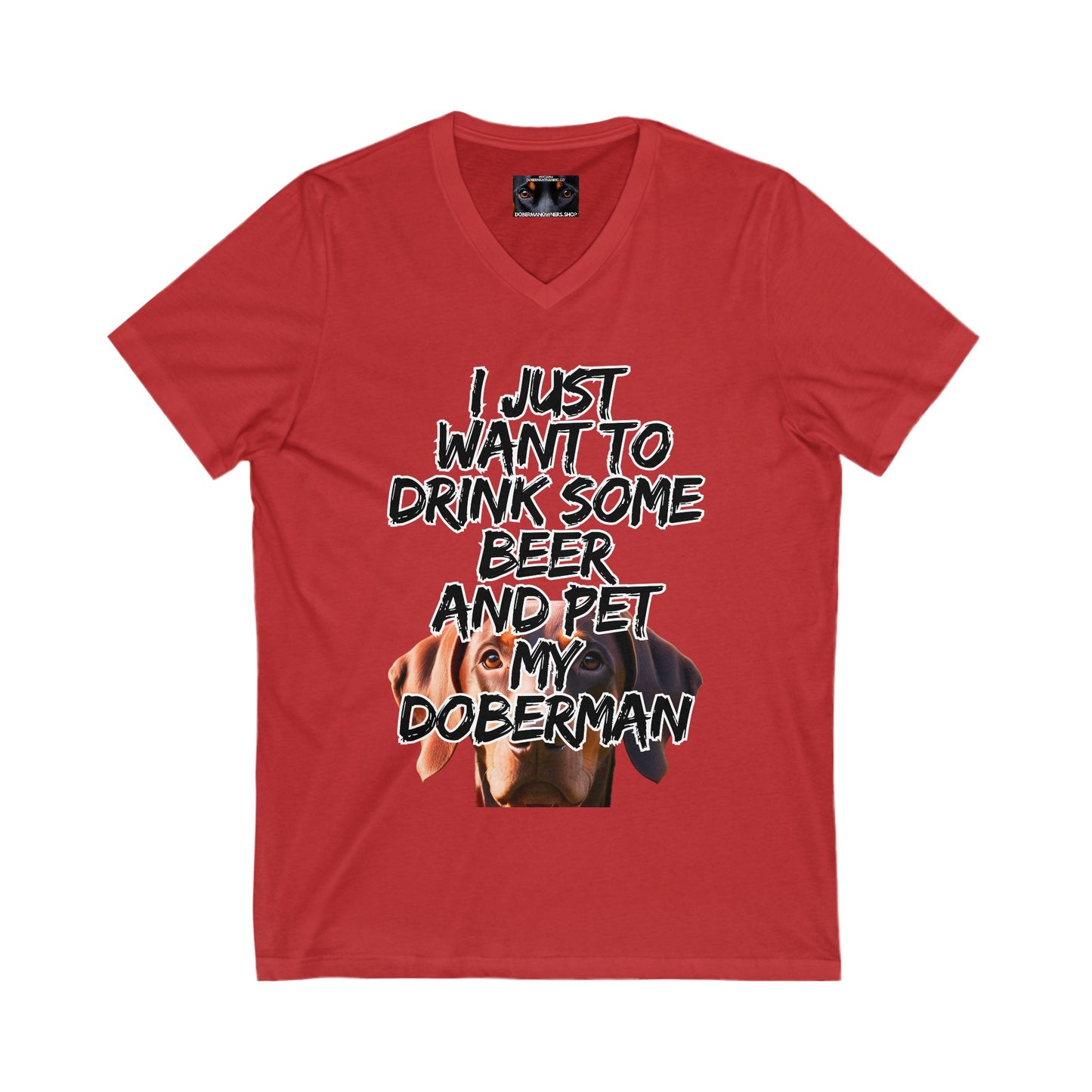 Just 5 Unisex Jersey Short Sleeve V-Neck Tee