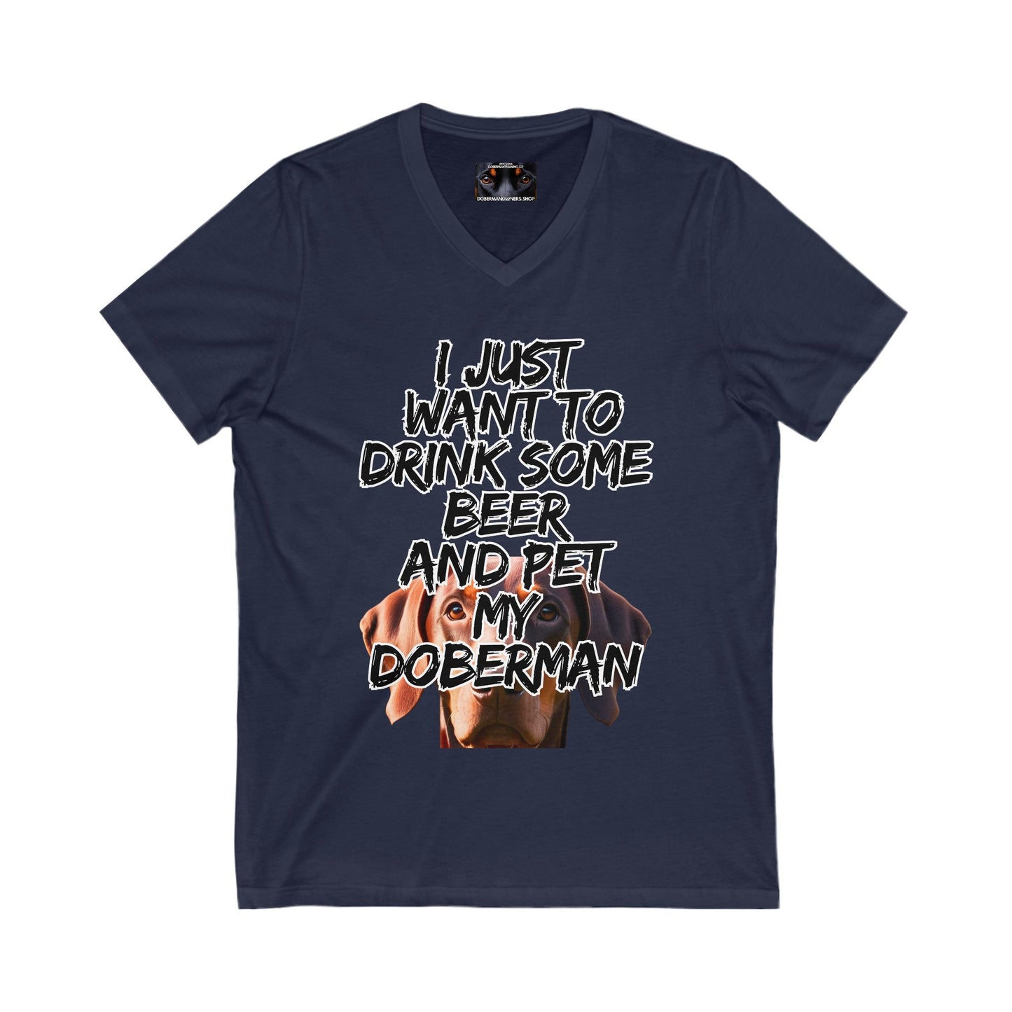 Just 5 Unisex Jersey Short Sleeve V-Neck Tee