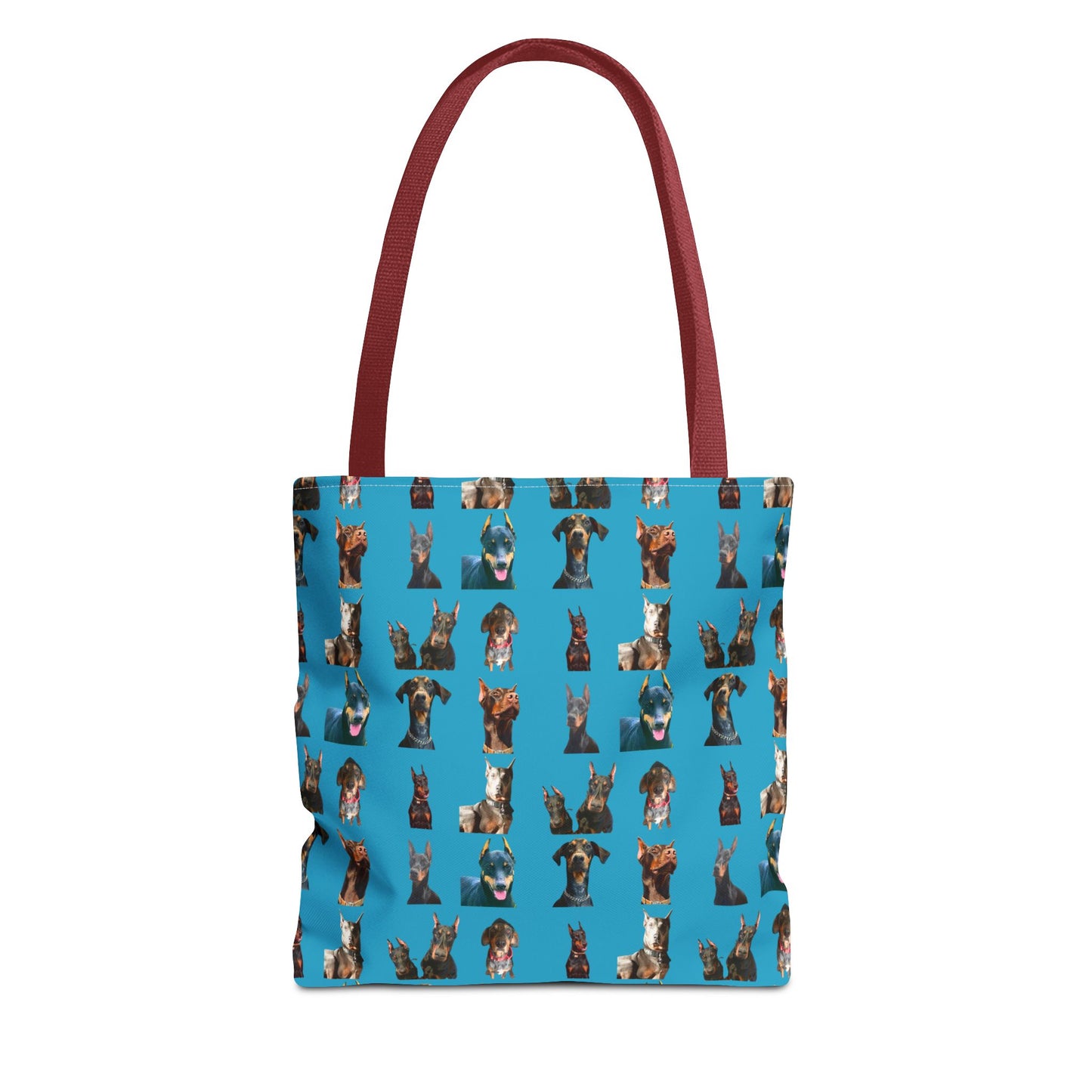 Edition 4 Doberman Model Pattern Turquoise Tote Bag