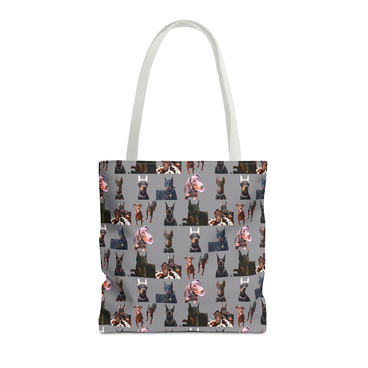 Edition 10 Doberman Model Pattern Gray Tote Bag