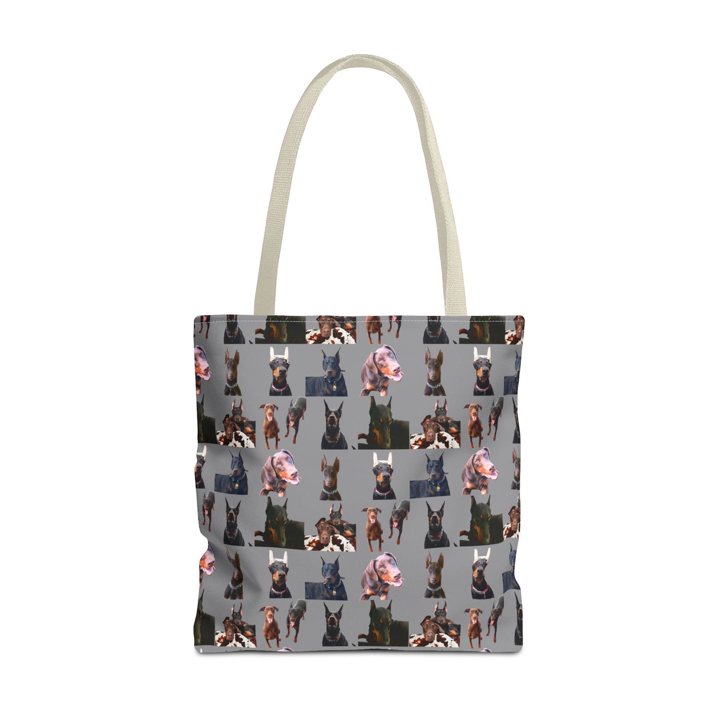 Edition 10 Doberman Model Pattern Gray Tote Bag