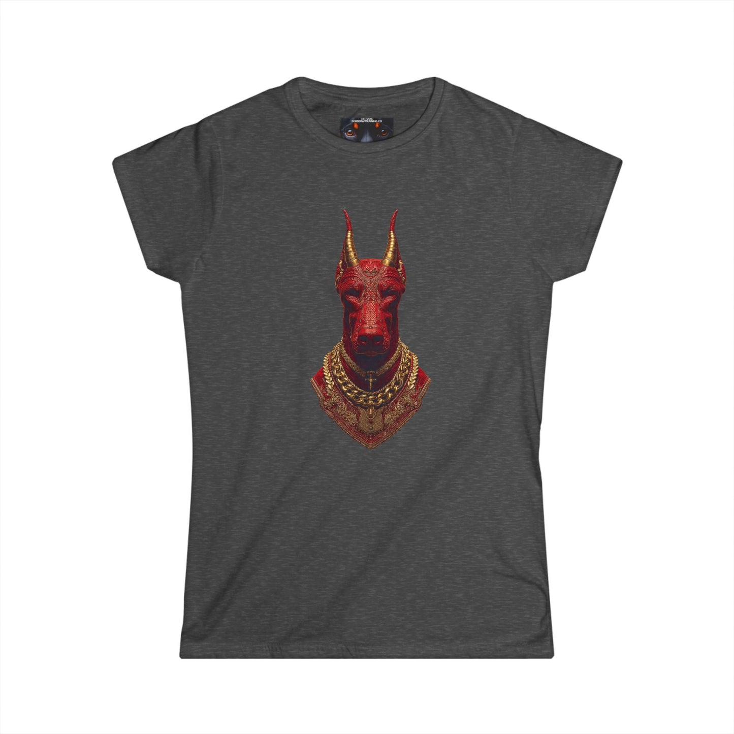 Doberman Goat 3 Women's Softstyle Tee