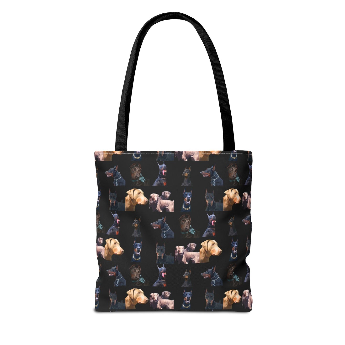 Edition 8 Doberman Model Pattern Black Tote Bag