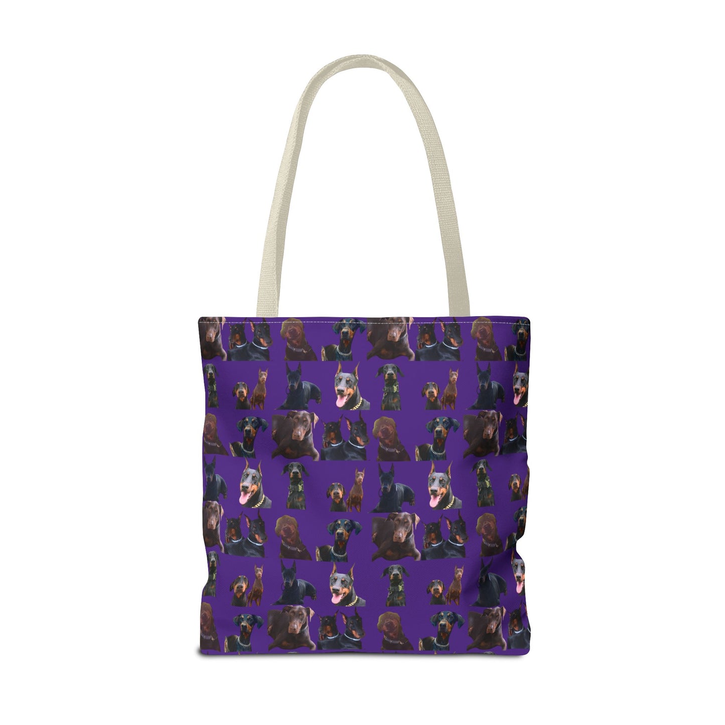 Edition 5 Doberman Model Pattern Purple Tote Bag