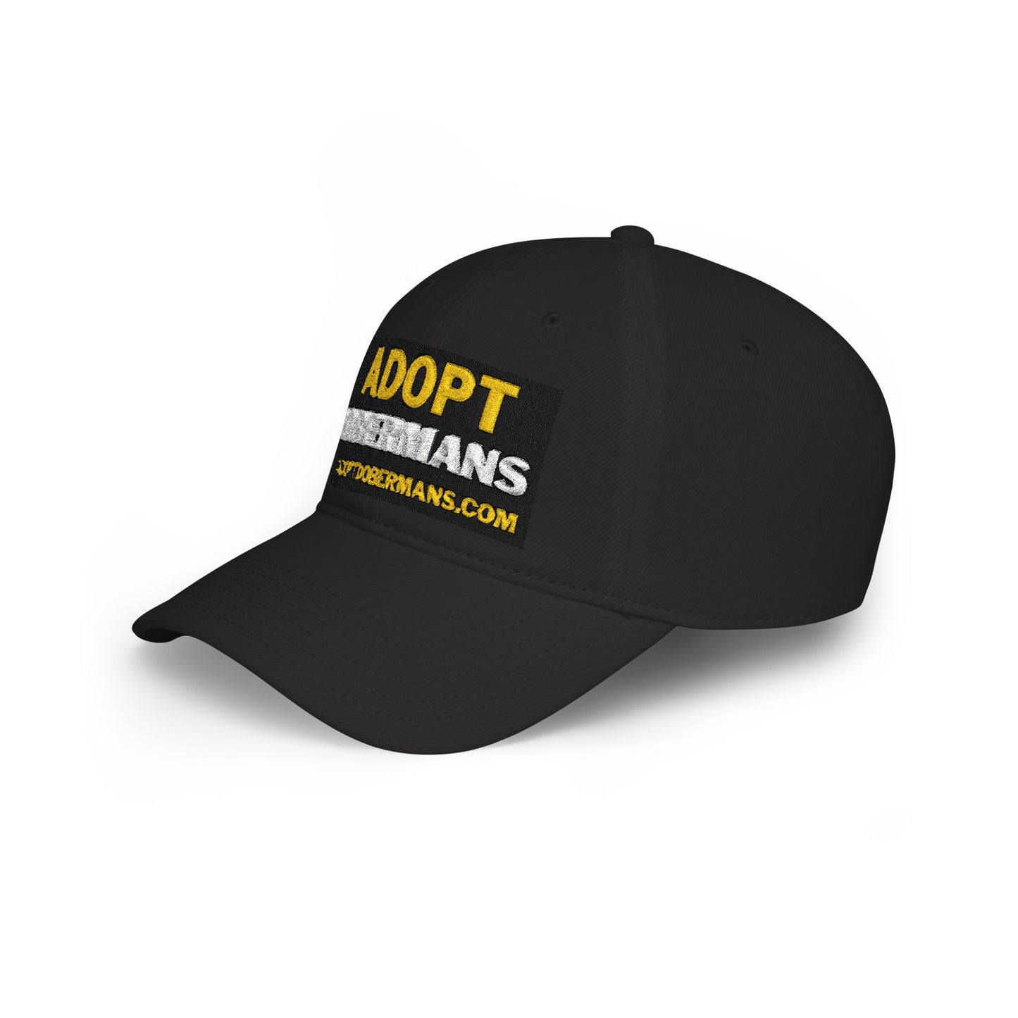 Adopt Dobermans 1 Low Profile Baseball Cap — Rescue Dog Awareness Hat