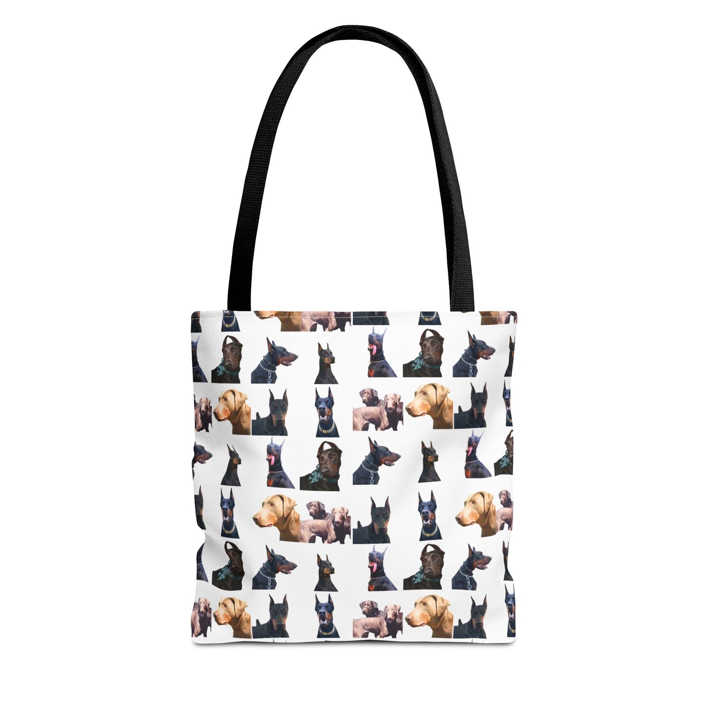 Edition 8 Doberman Model Pattern White Tote Bag