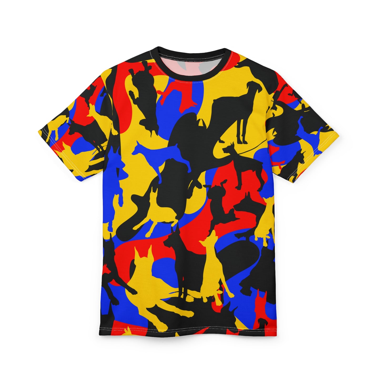 Doberman Camo 9 Unisex Cut & Sew Tee (AOP)